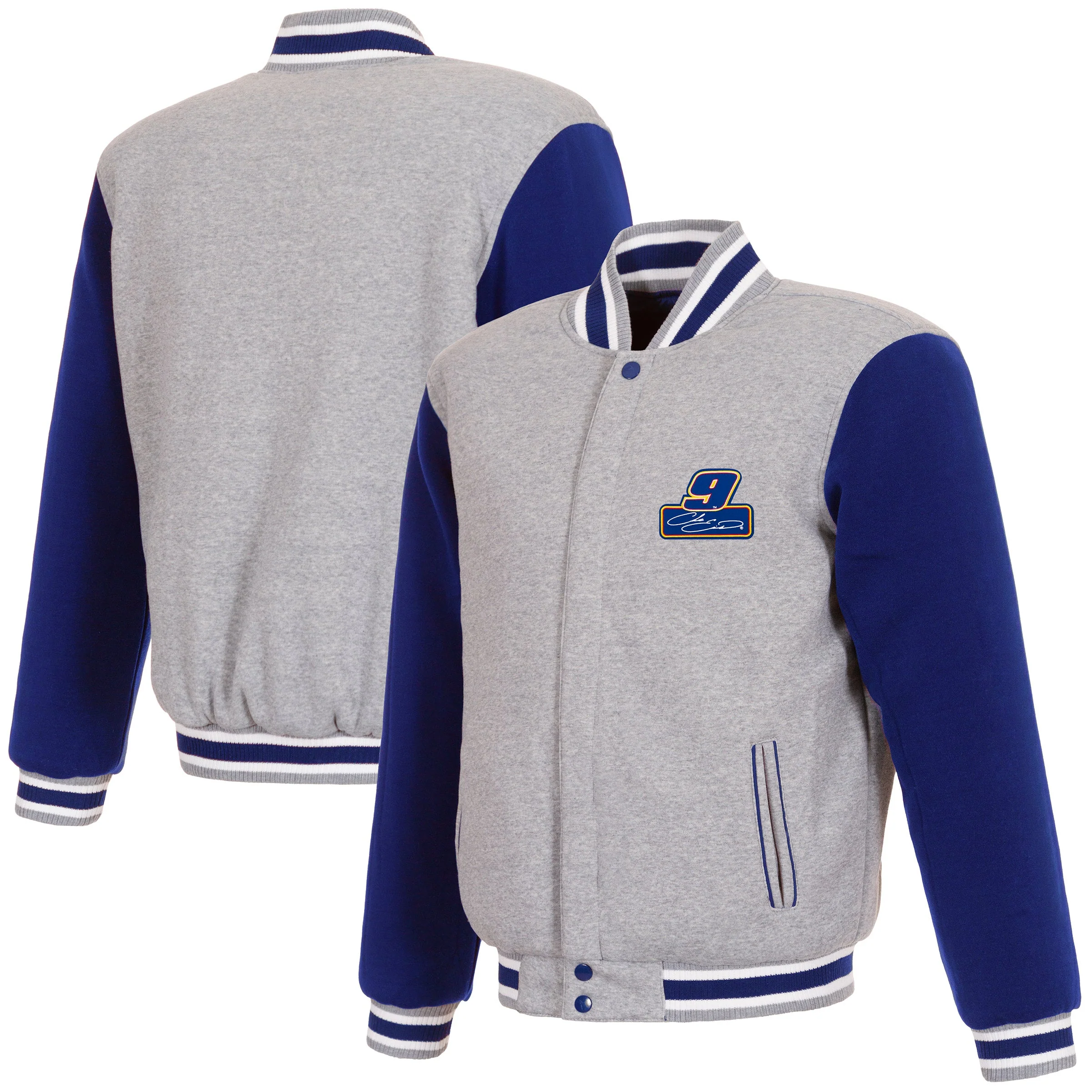 Chase Elliott #9 Reversible Two-Tone Fleece Jacket