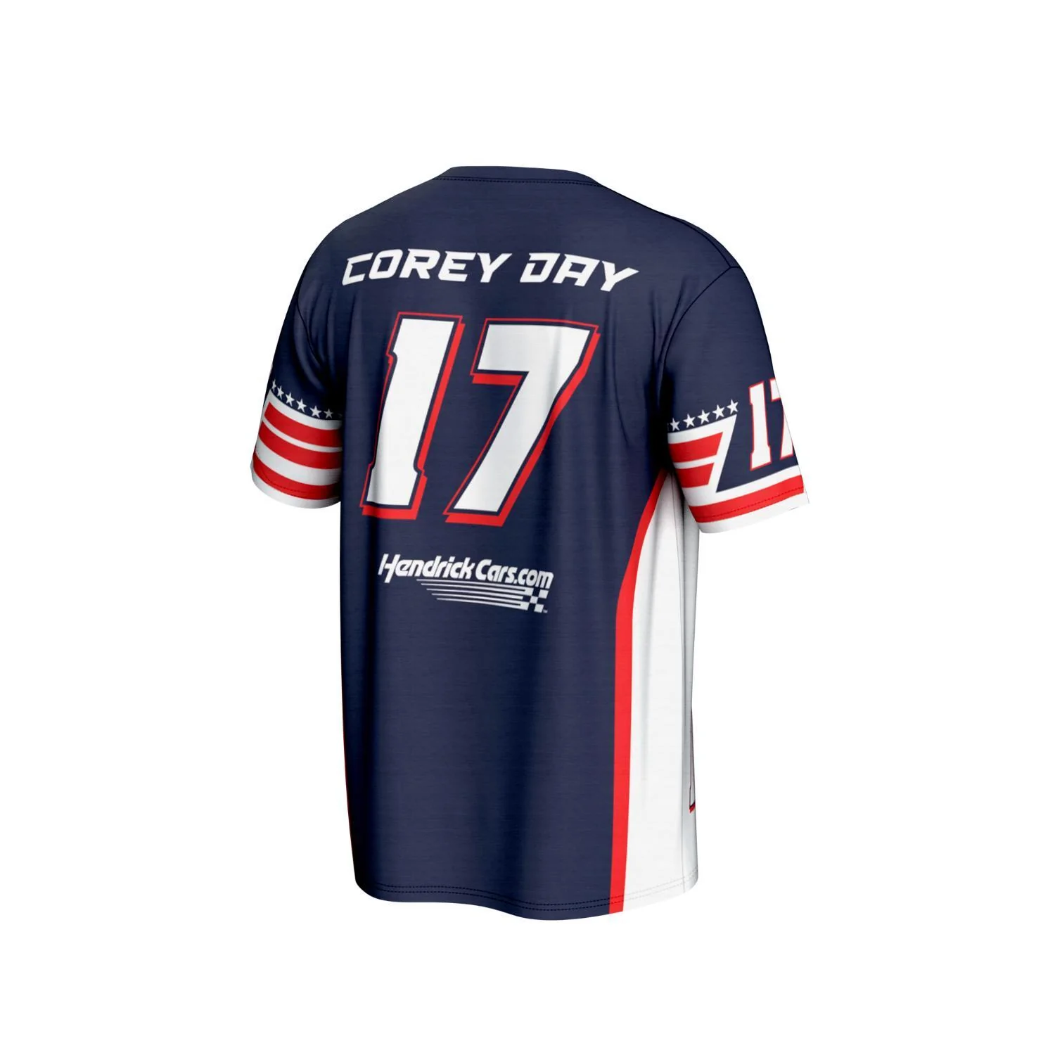 Corey Day #17 HendrickCars.com Patriotic Sublimated T-shirt - Image 3