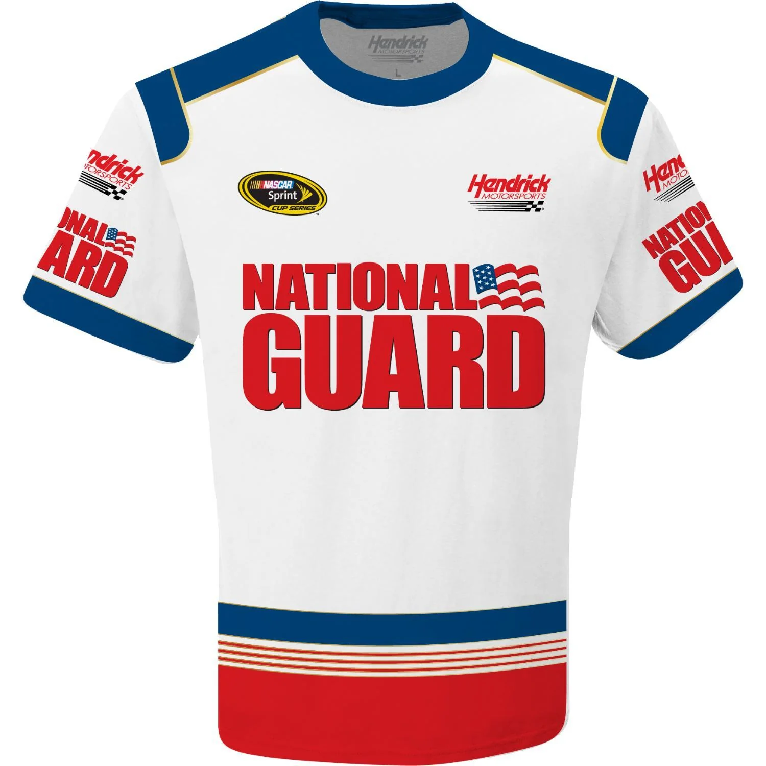 Dale Earnhardt Jr #88 National Guard Uniform T-shirt - Image 2