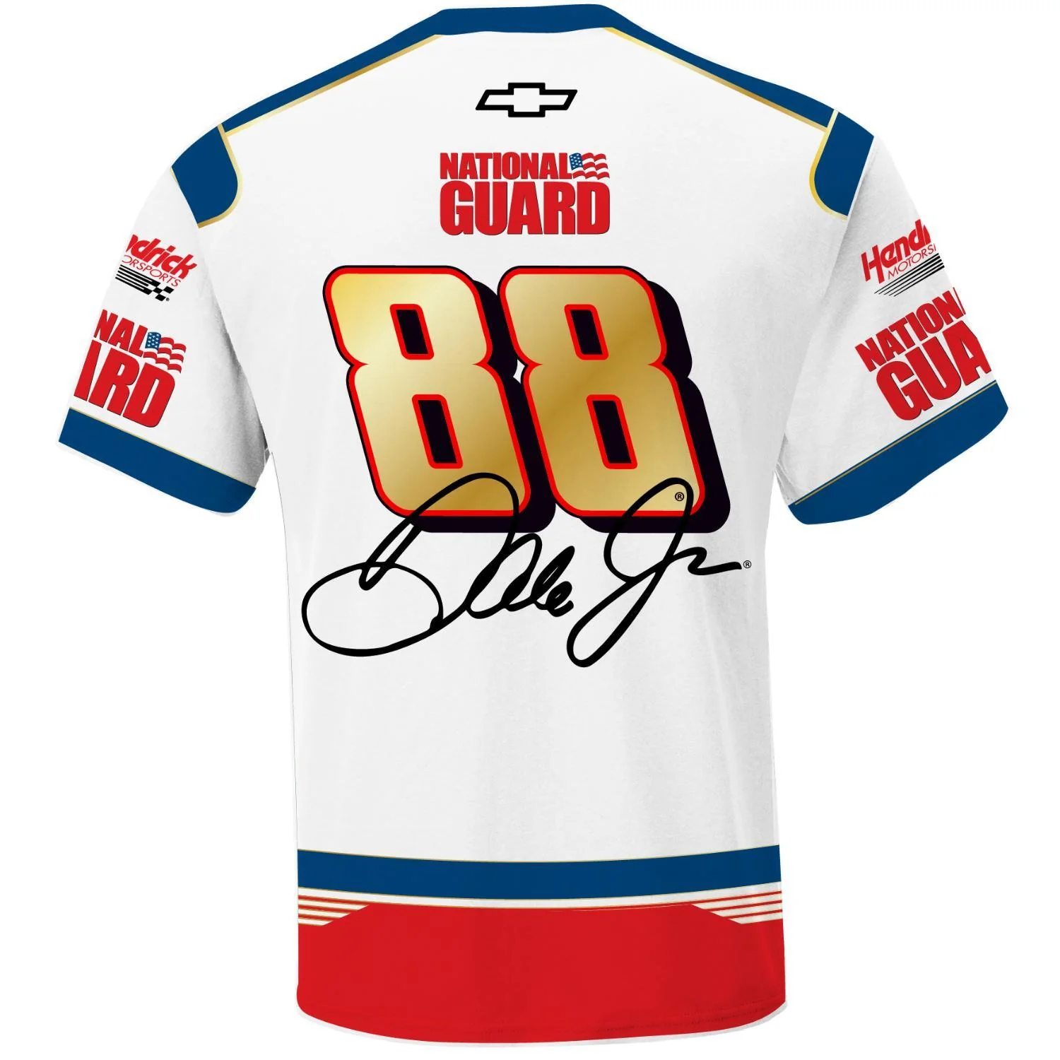 Dale Earnhardt Jr #88 National Guard Uniform T-shirt - Image 3