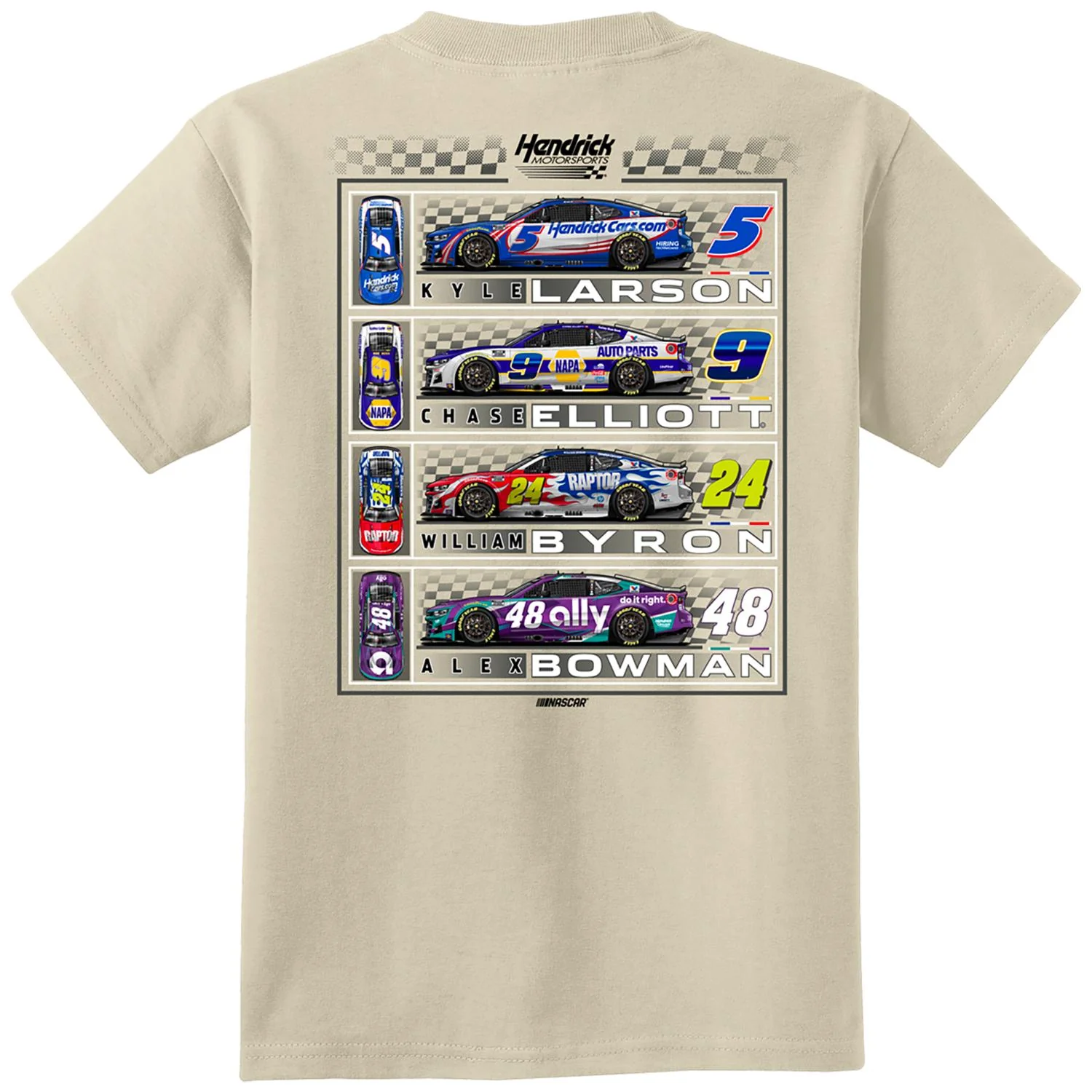 Hendrick Motorsports 2026 4-Car Youth T-shirt - Image 3