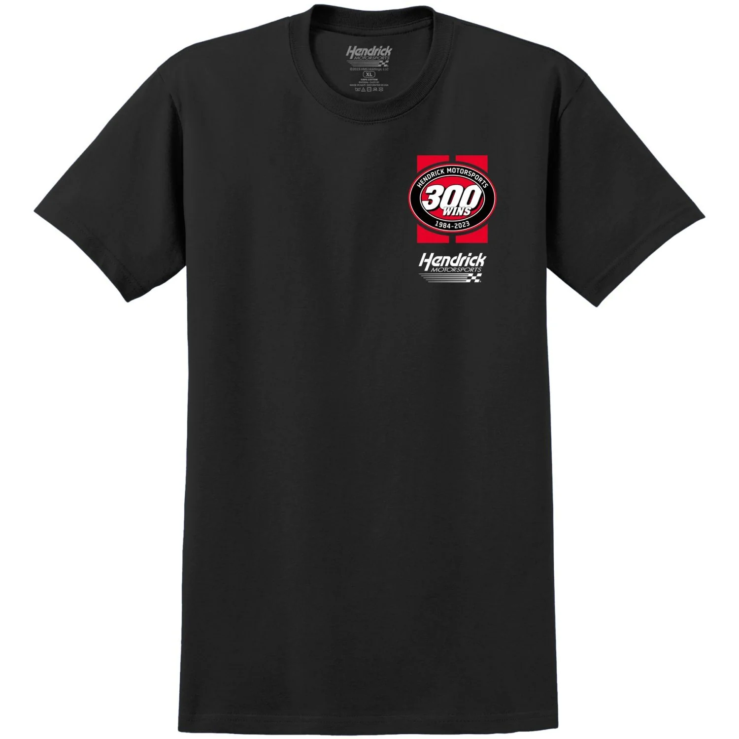 Hendrick Motorsports 300 Wins Black T-shirt - Image 2