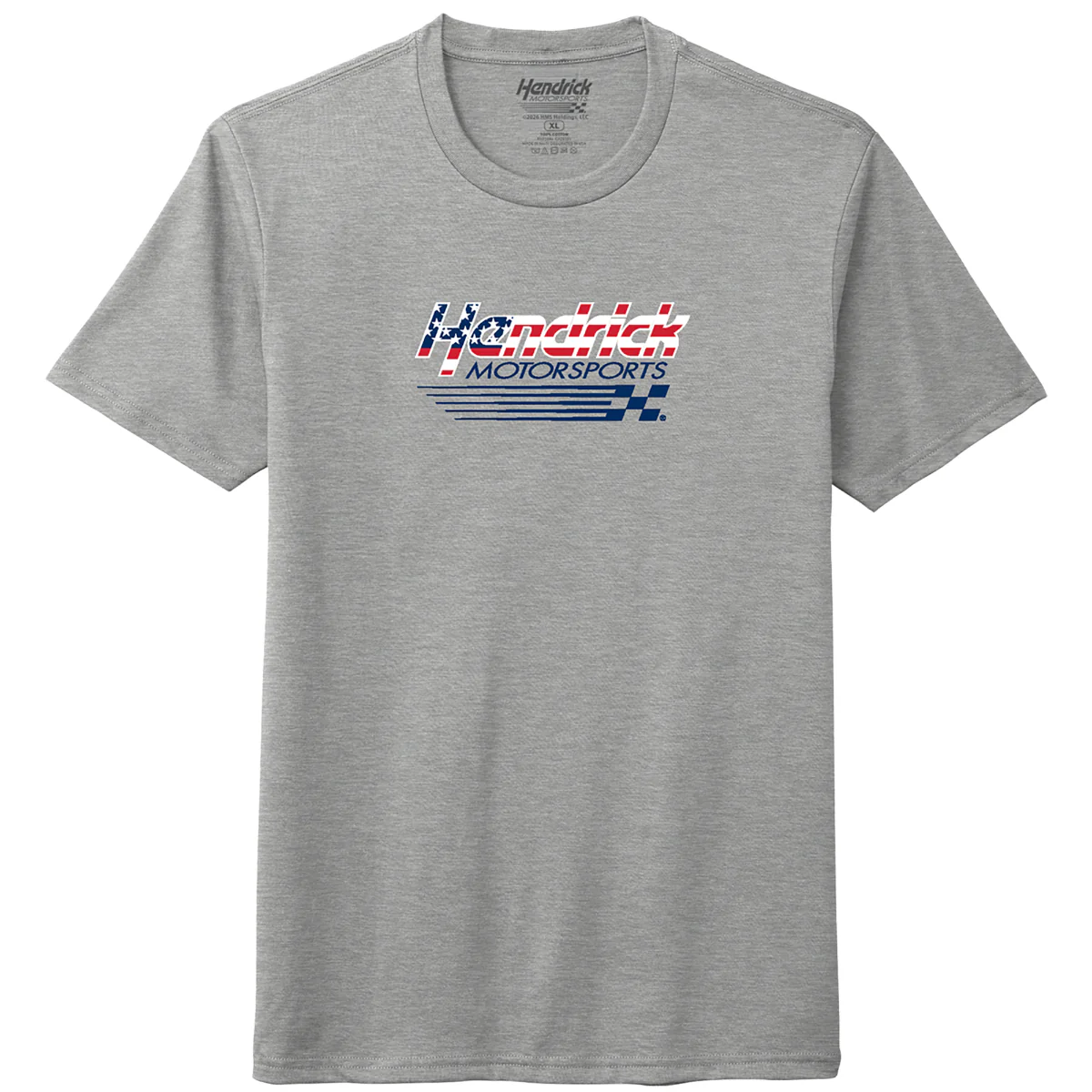 Hendrick Motorsports 4-Car Patriotic Grey T-shirt - Image 2
