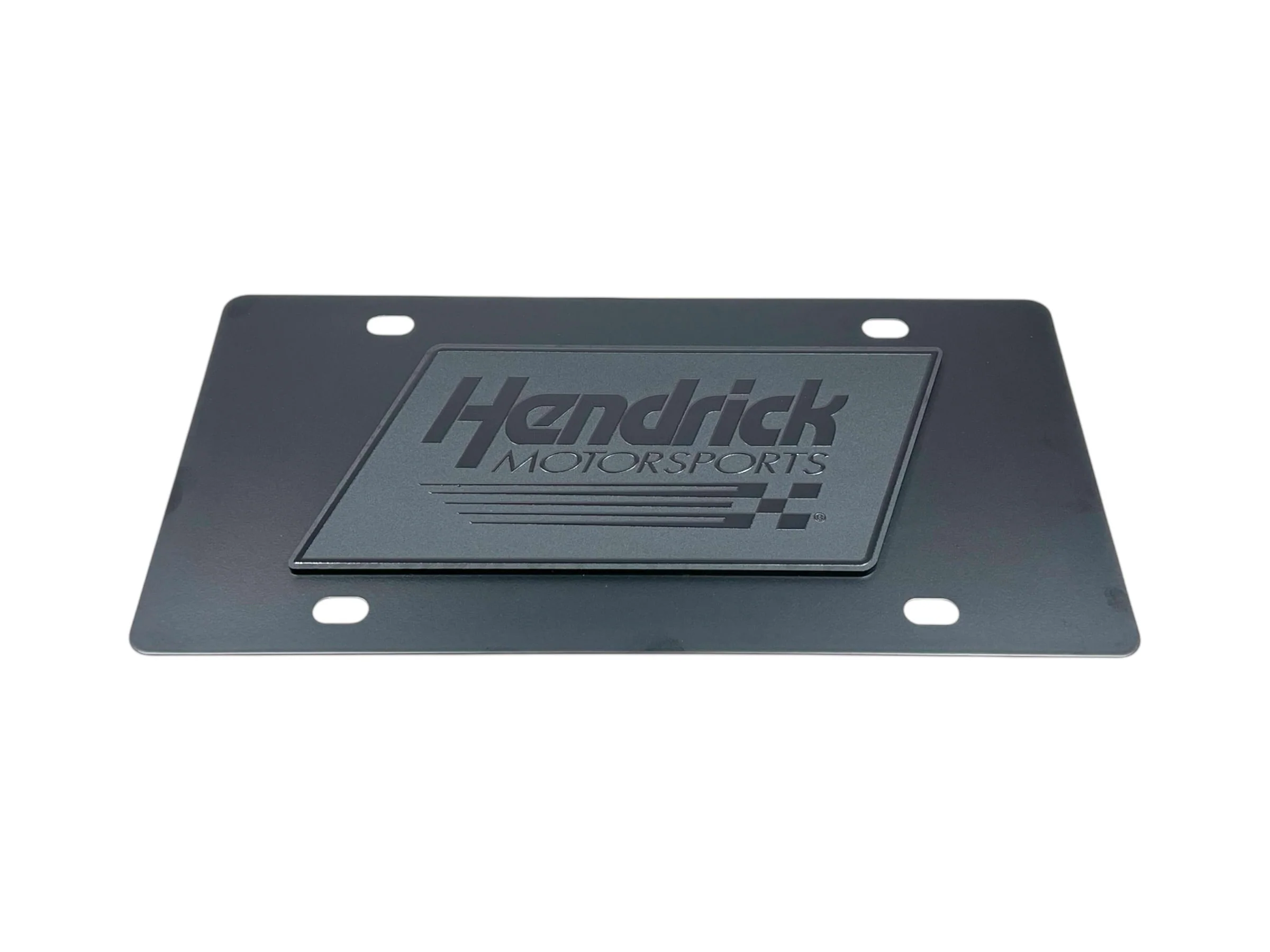 Hendrick Motorsports Blacked Out Carbon Steel License Plate - Image 2