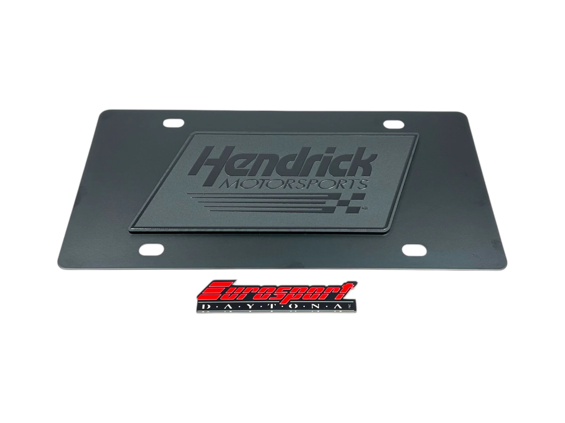 Hendrick Motorsports Blacked Out Carbon Steel License Plate - Image 4