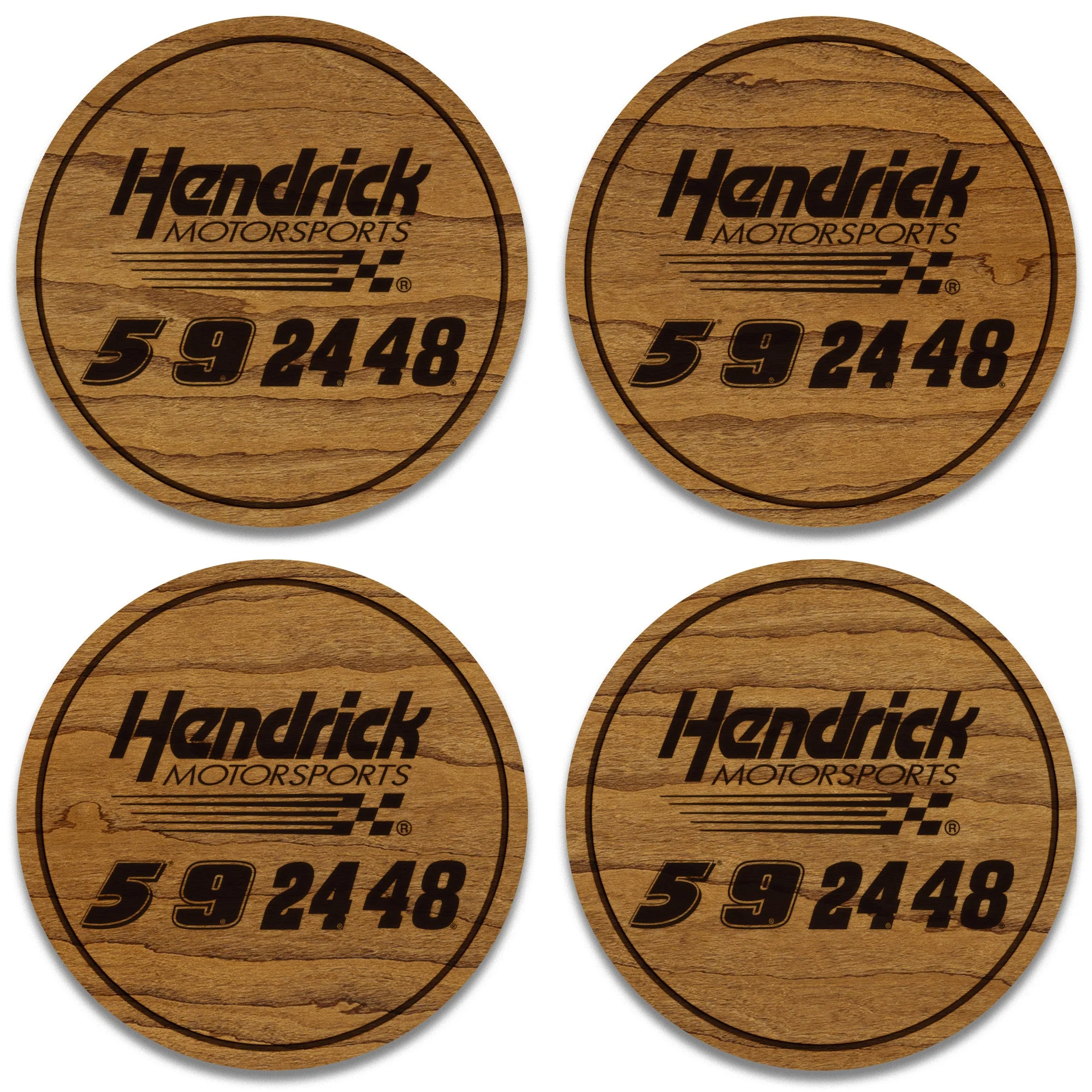 Hendrick Motorsports Driver Numbers Wooden Coaster Set - Image 4