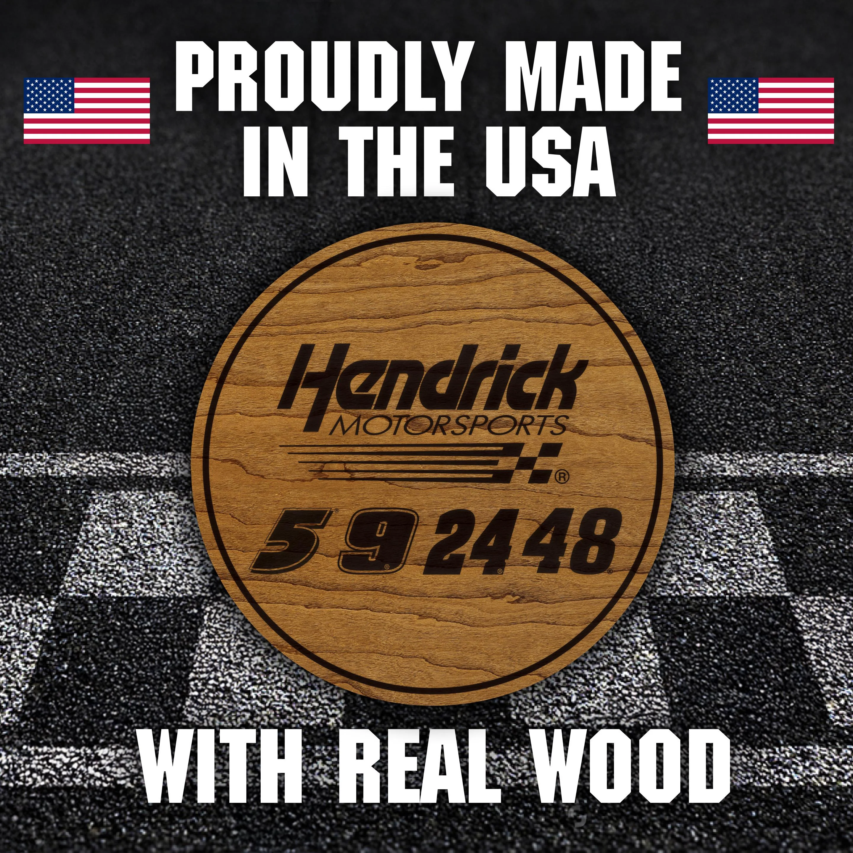 Hendrick Motorsports Driver Numbers Wooden Coaster Set - Image 7