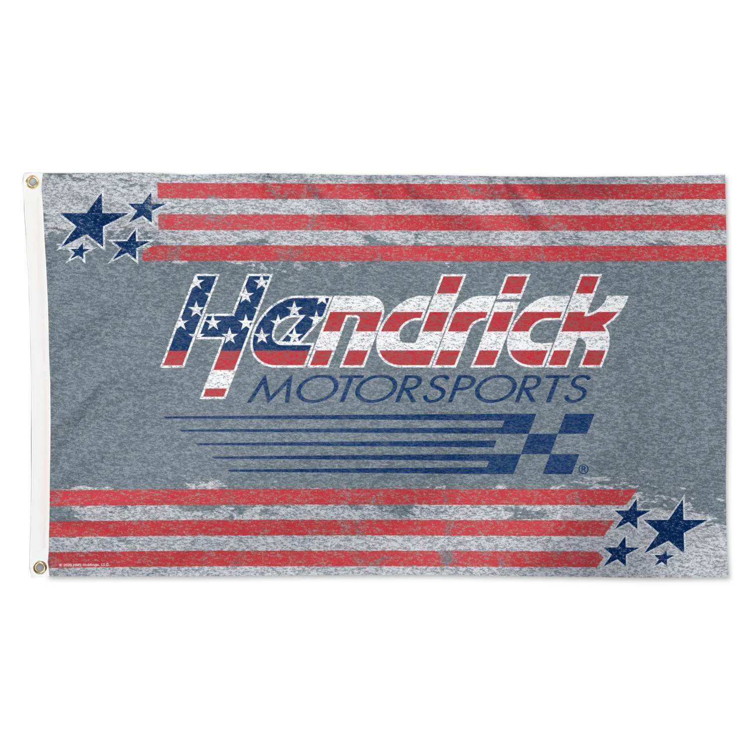 Hendrick Motorsports Red, White, and Blue Logo 3' X 5' Deluxe Flag