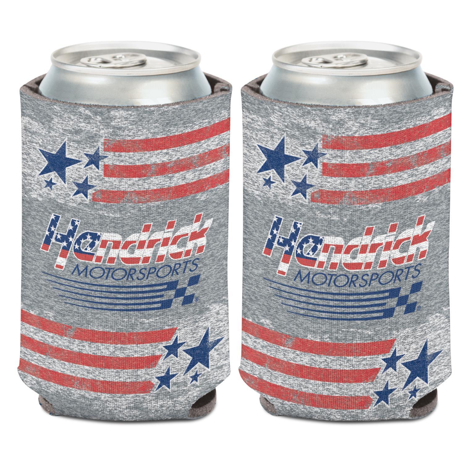 Hendrick Motorsports Red, White, and Blue Logo Can Cooler