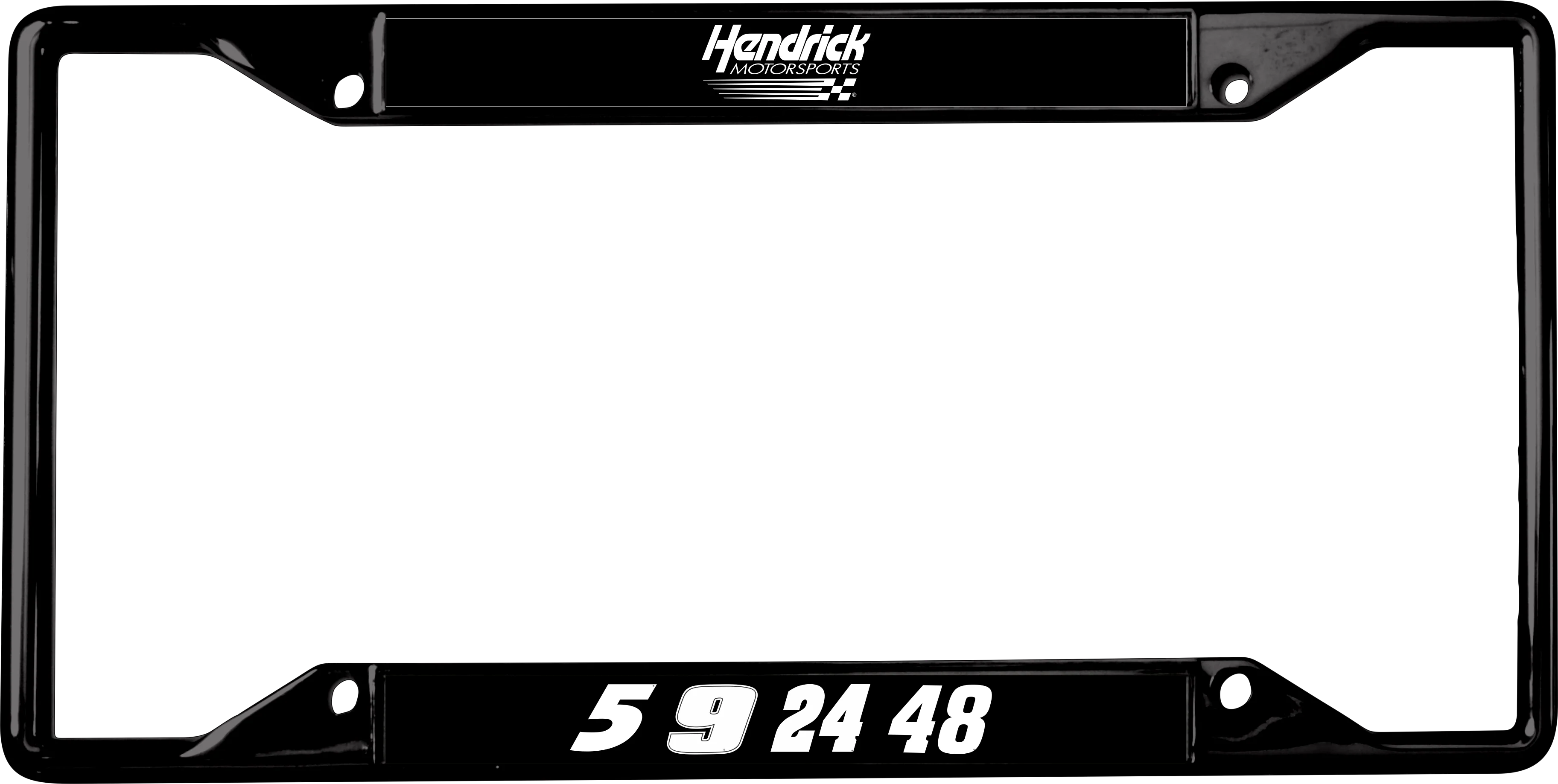 Hendrick Motorsports Team Numbers Black License Plate Frame - Image 5