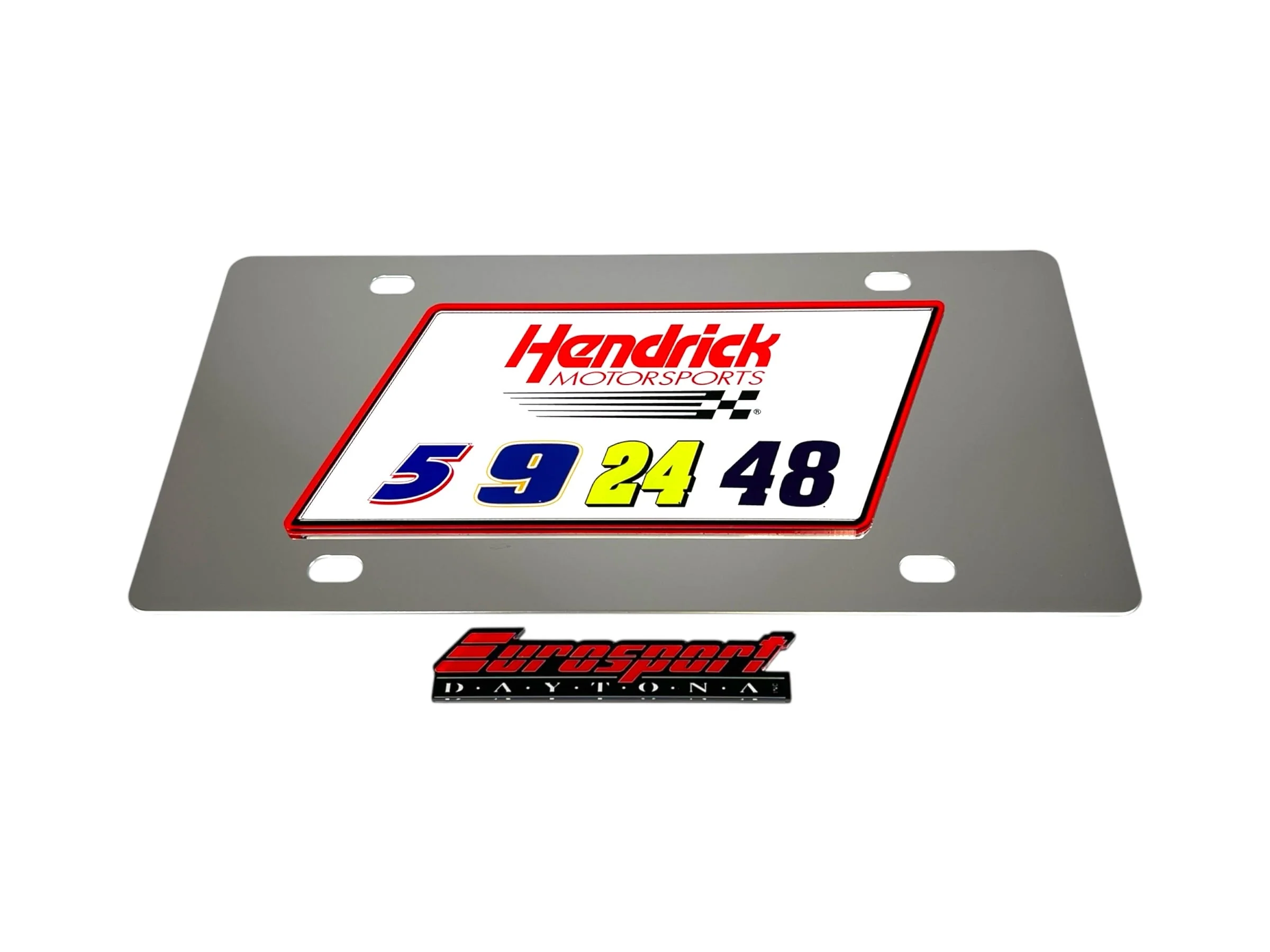 Hendrick Motorsports Team Numbers Stainless Steel License Plate - Image 4