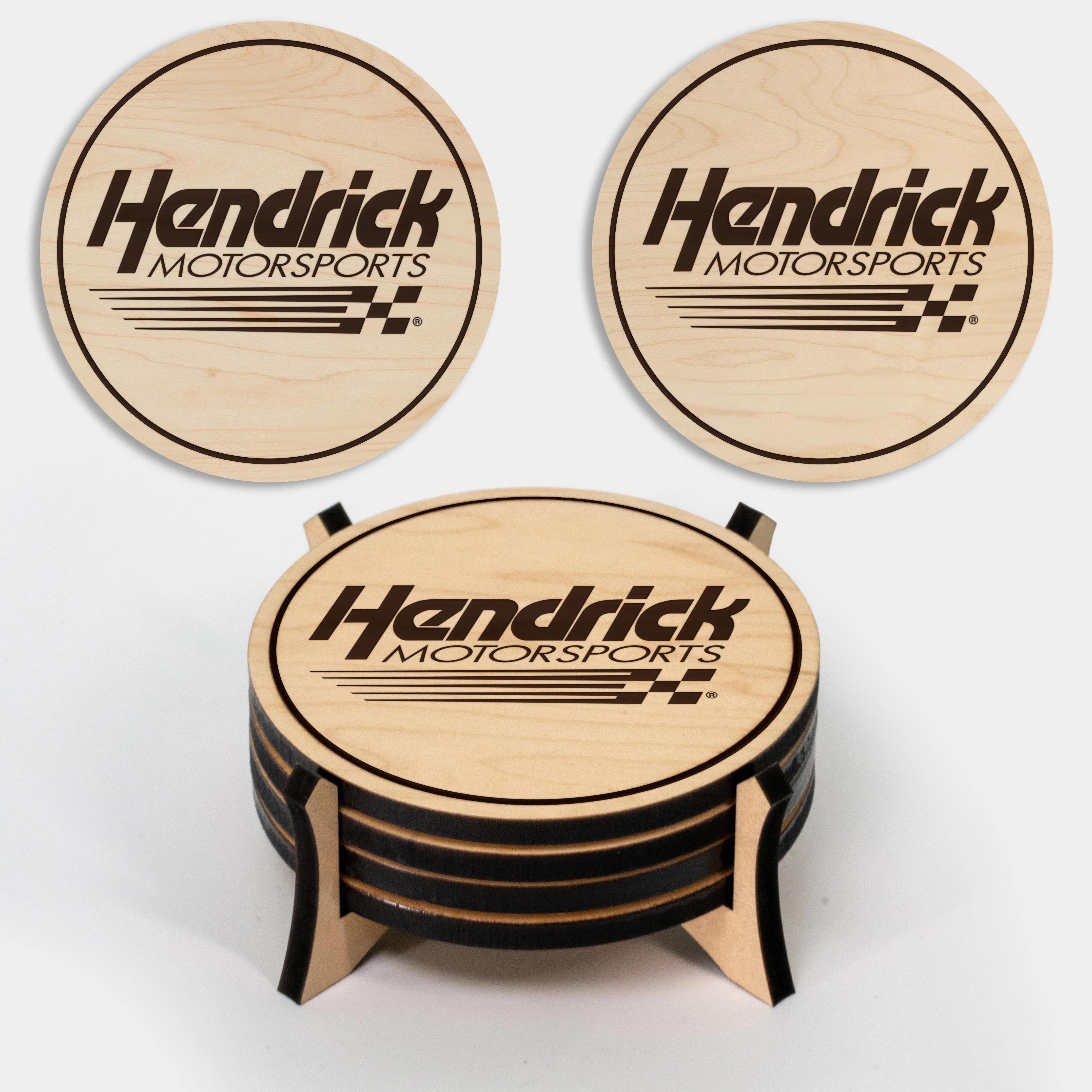 Hendrick Motorsports Wooden Coaster 4-Pack - Image 2