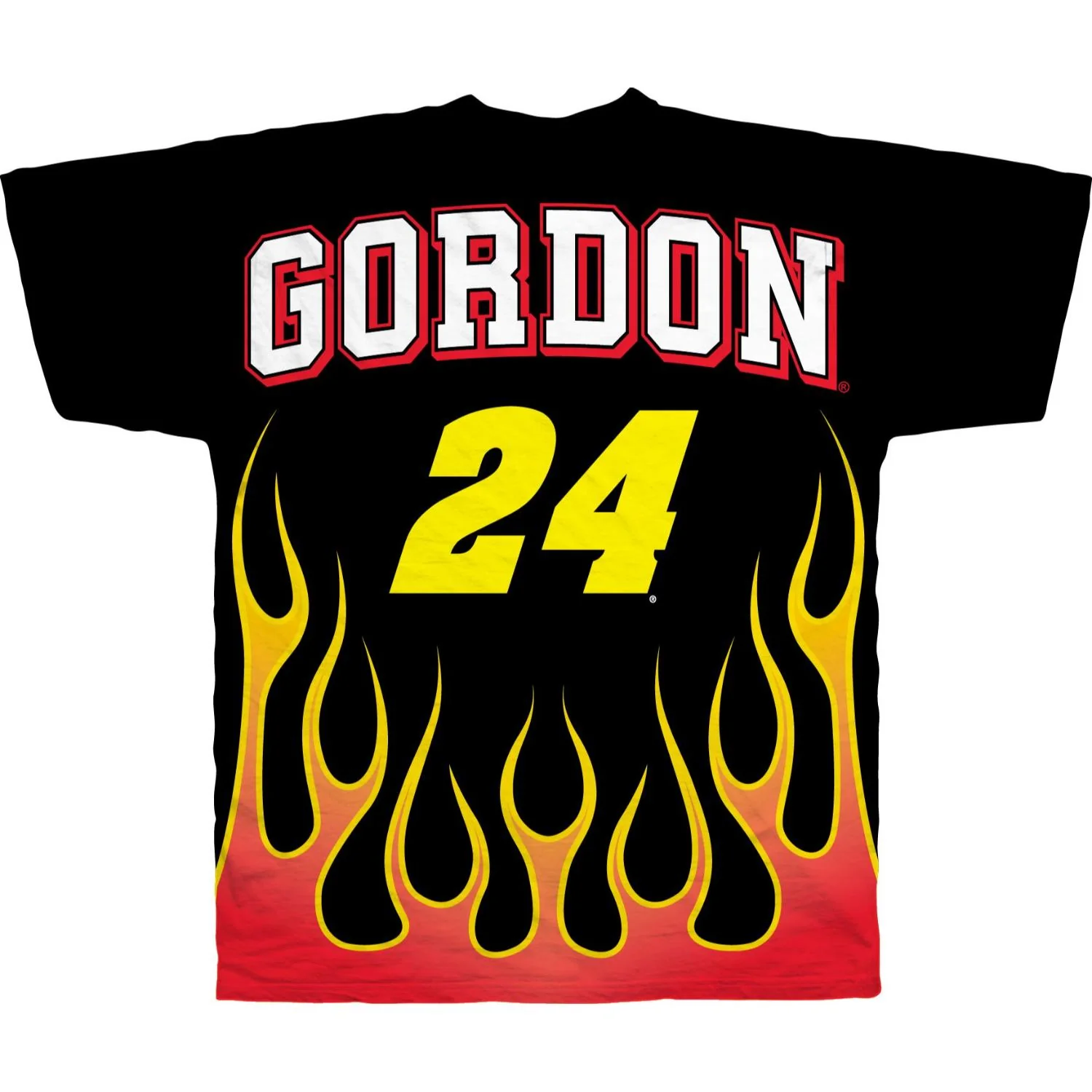 Jeff Gordon #24 Dupont Total Print Flame T-shirt - Image 3