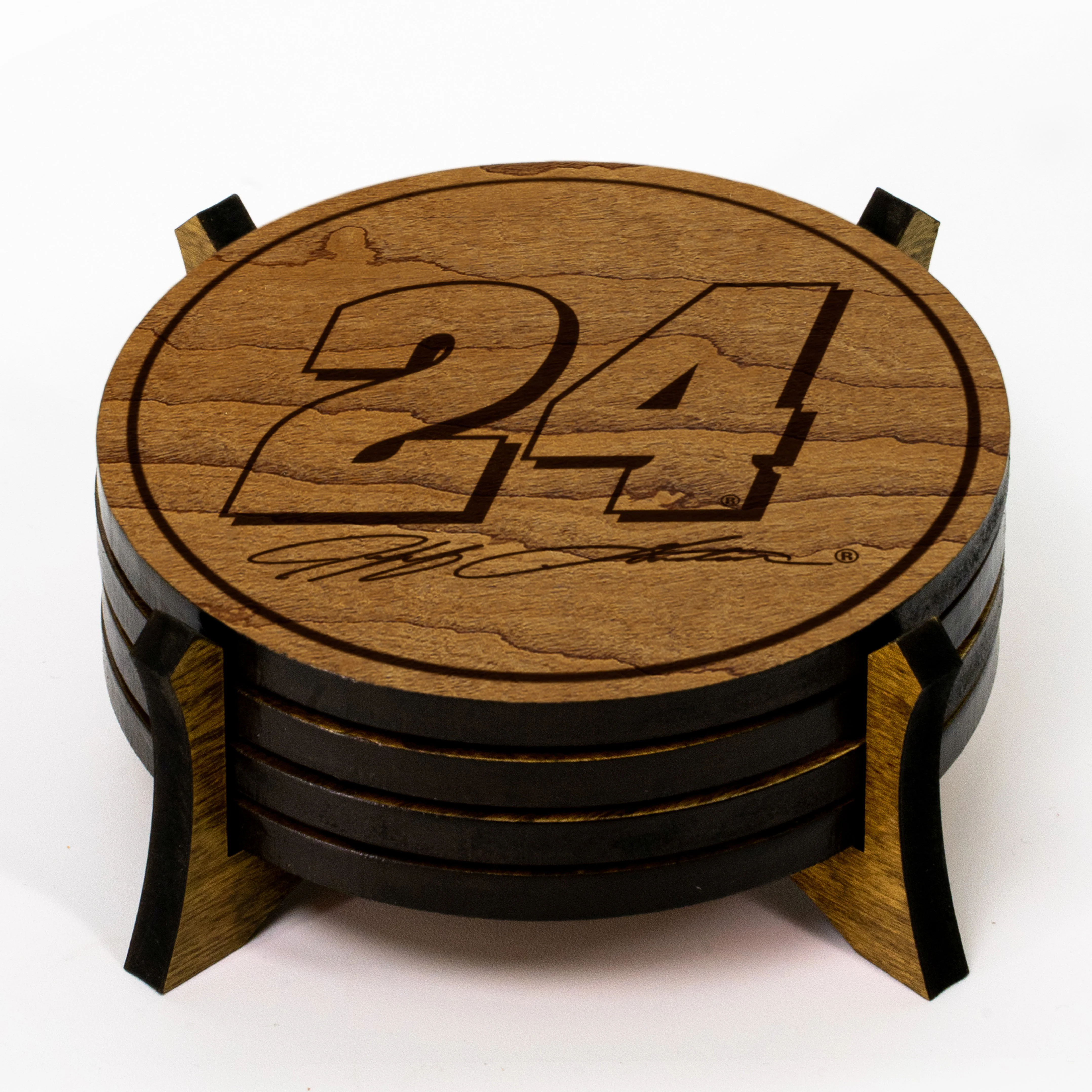Jeff Gordon #24 Wooden Coaster Set