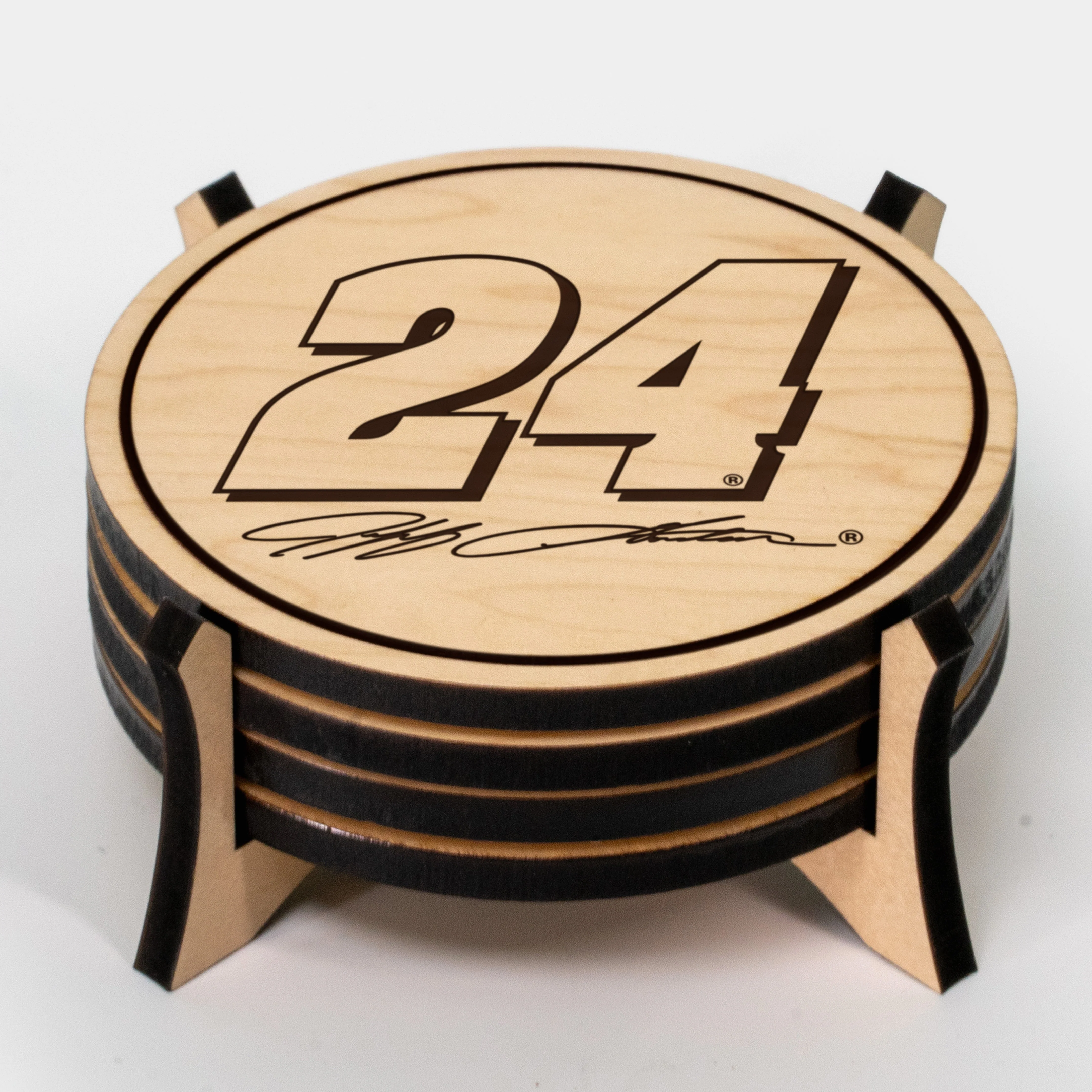 Jeff Gordon #24 Wooden Coaster Set - Image 2