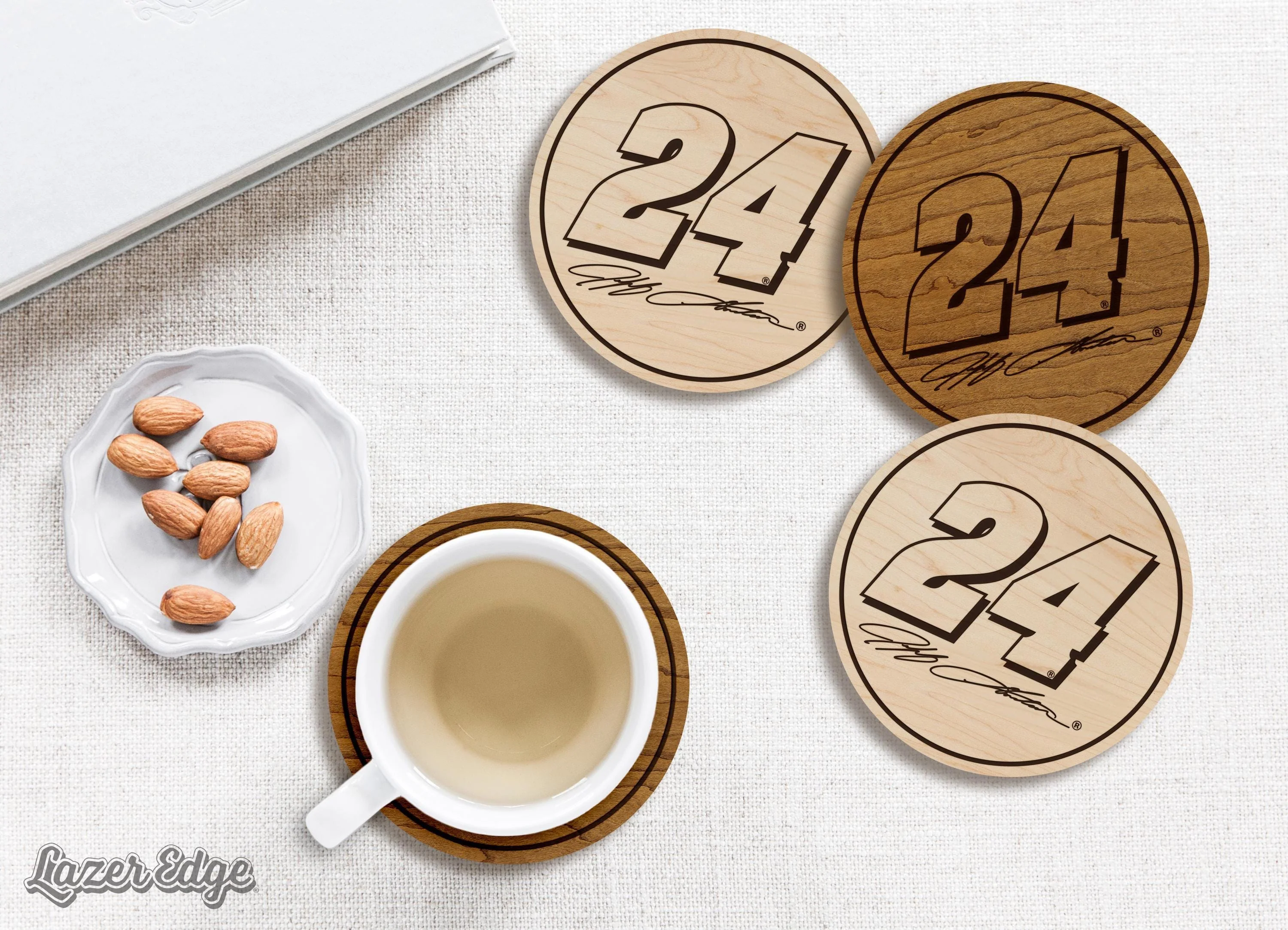 Jeff Gordon #24 Wooden Coaster Set - Image 3