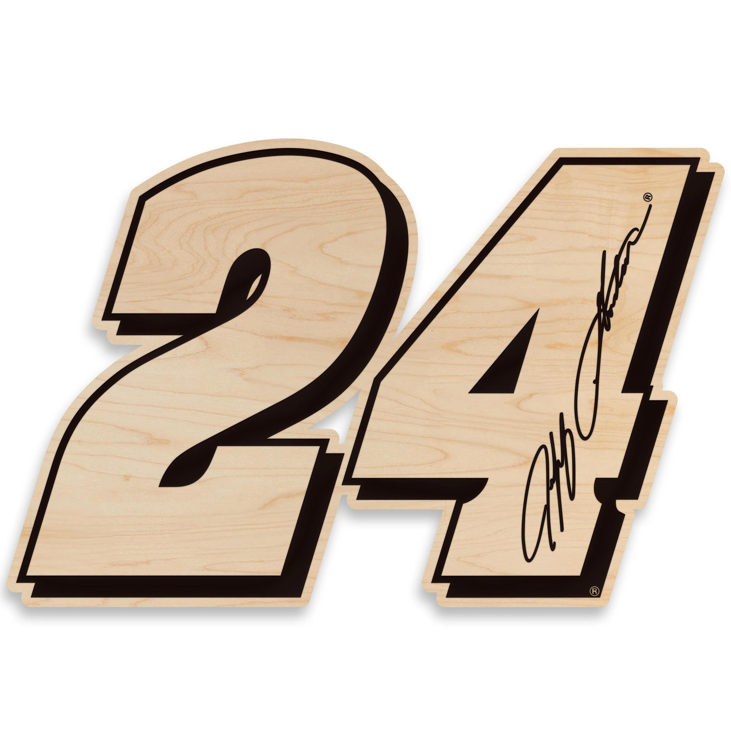 Jeff Gordon #24 Wooden Wall Hanging - Image 2