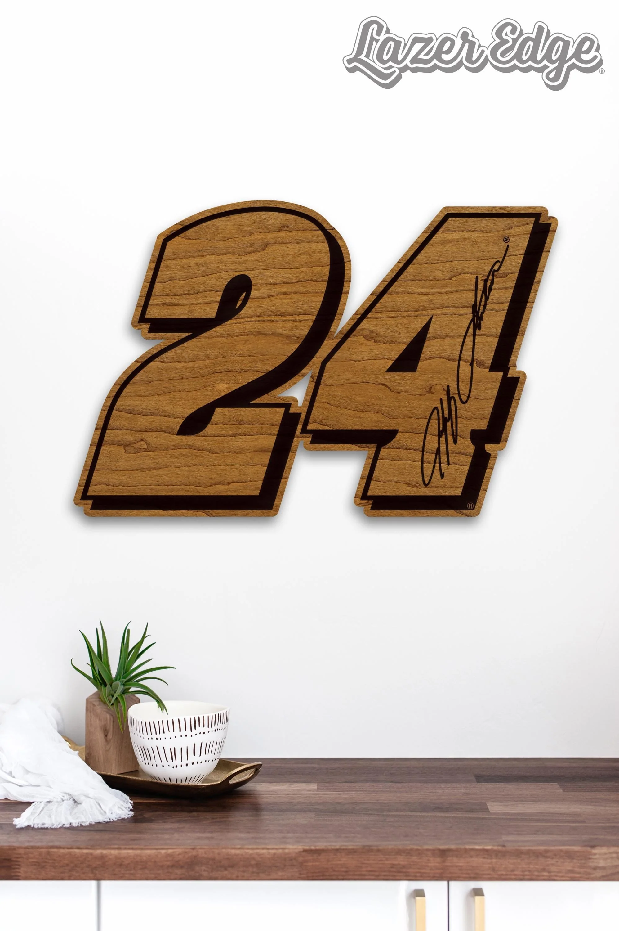 Jeff Gordon #24 Wooden Wall Hanging - Image 3