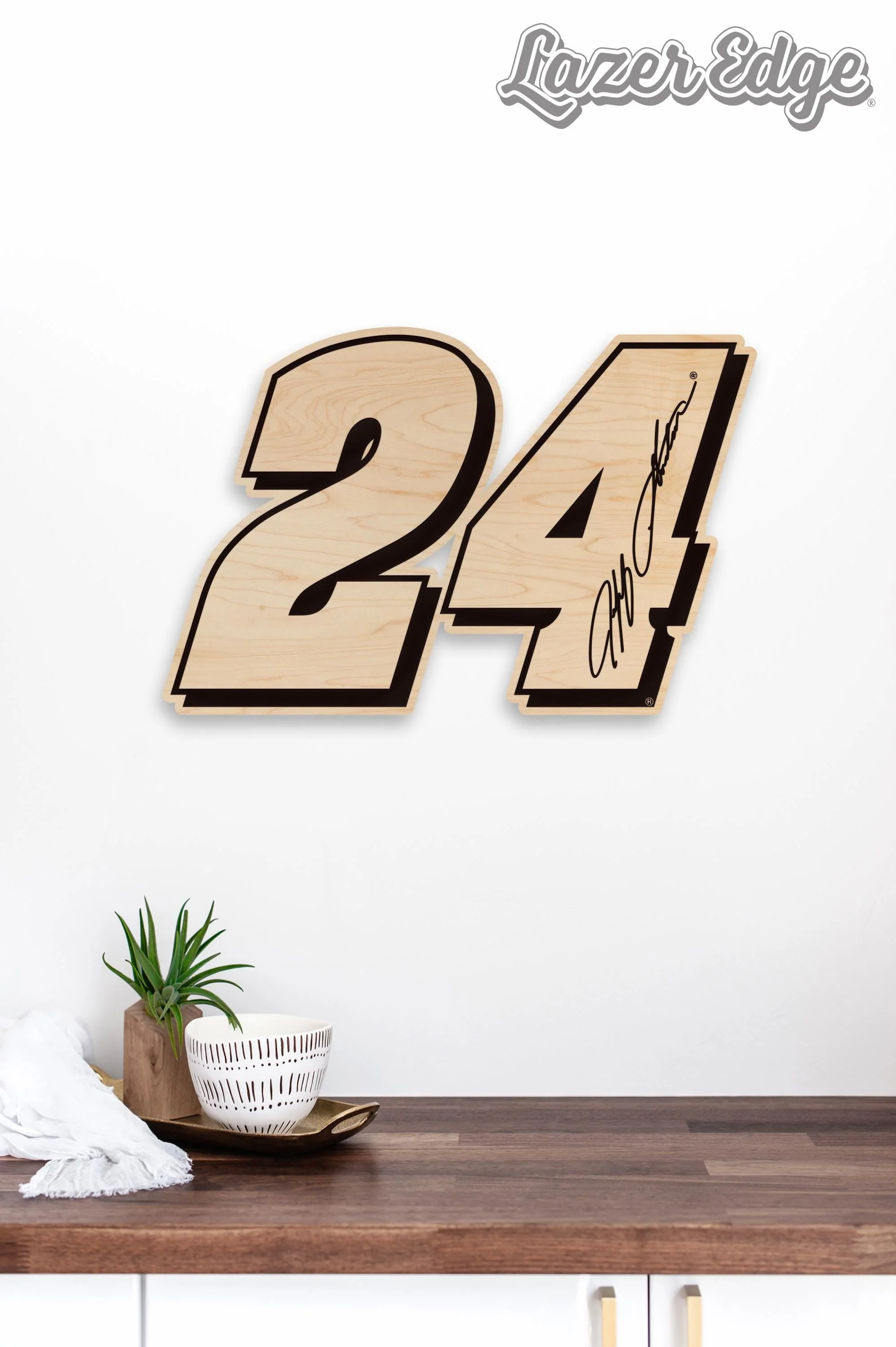 Jeff Gordon #24 Wooden Wall Hanging - Image 4