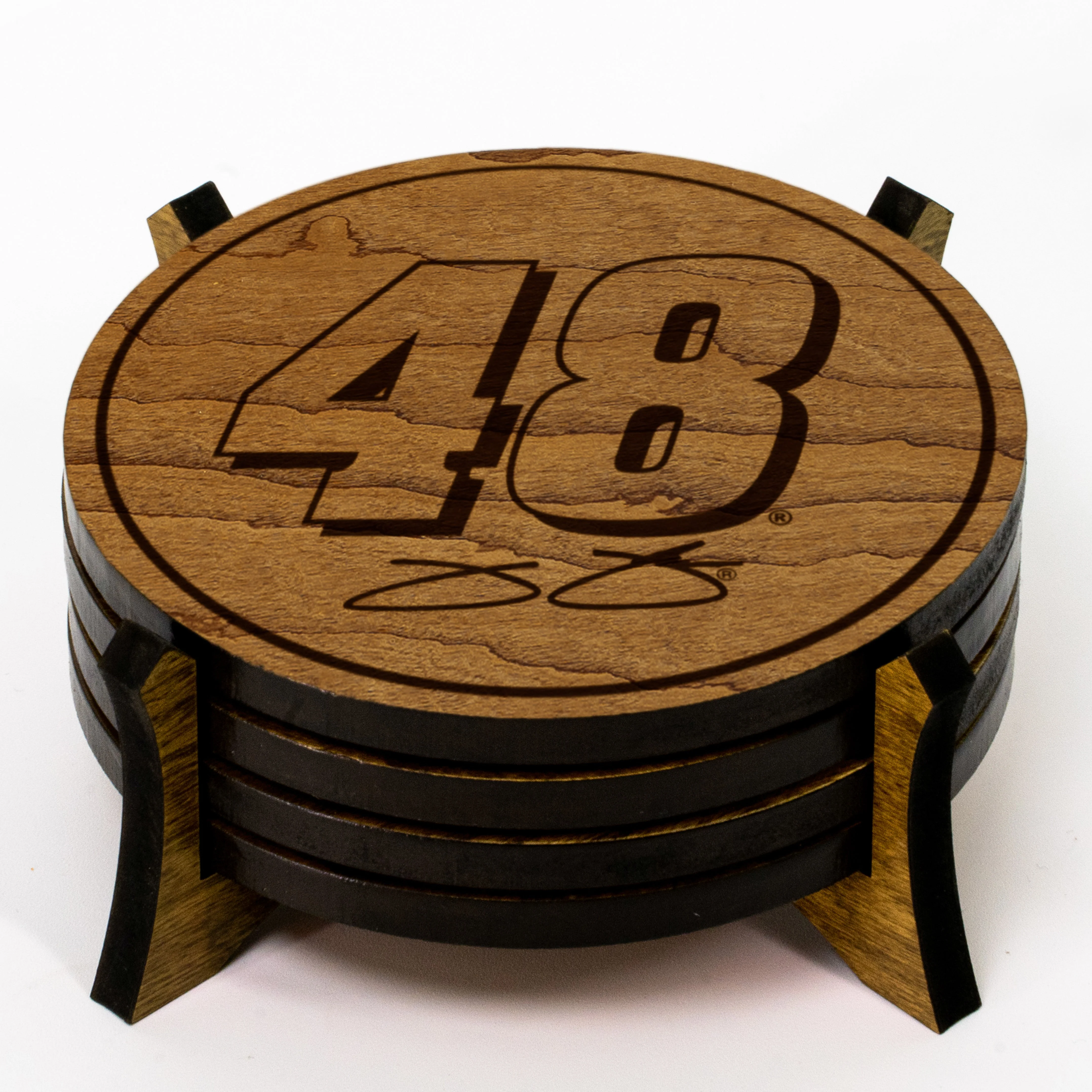 Jimmie Johnson #48 Wooden Coaster Set