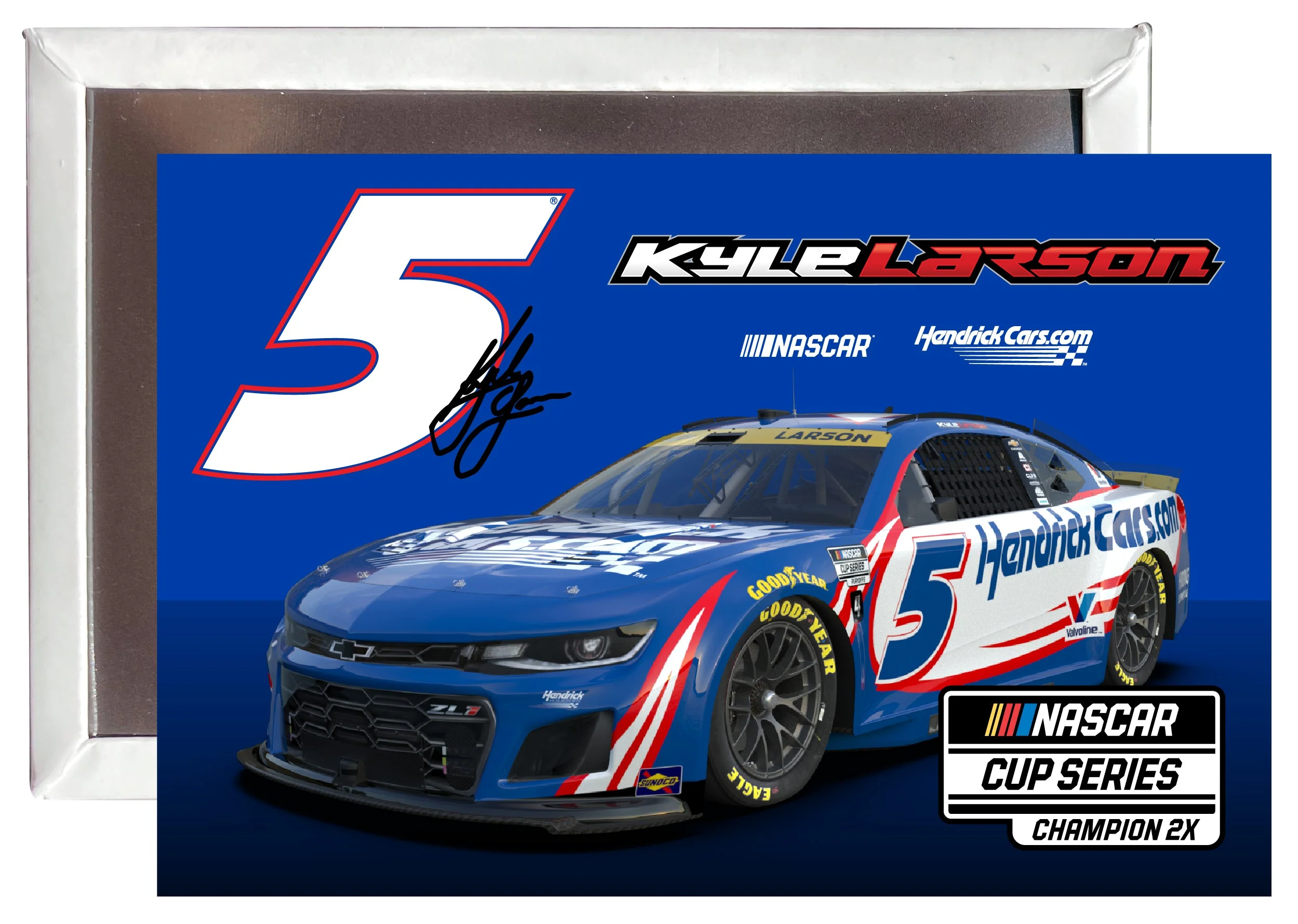 Kyle Larson #5 2X Champ 2x3-Inch Fridge Magnet