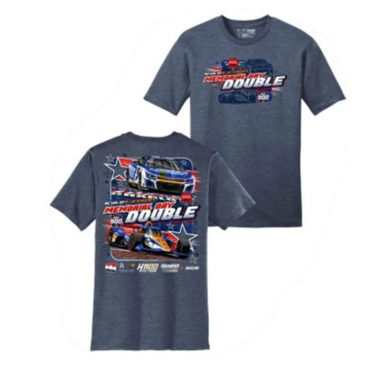 Kyle Larson #5 2024 H1100 Memorial Day Double Car T-shirt