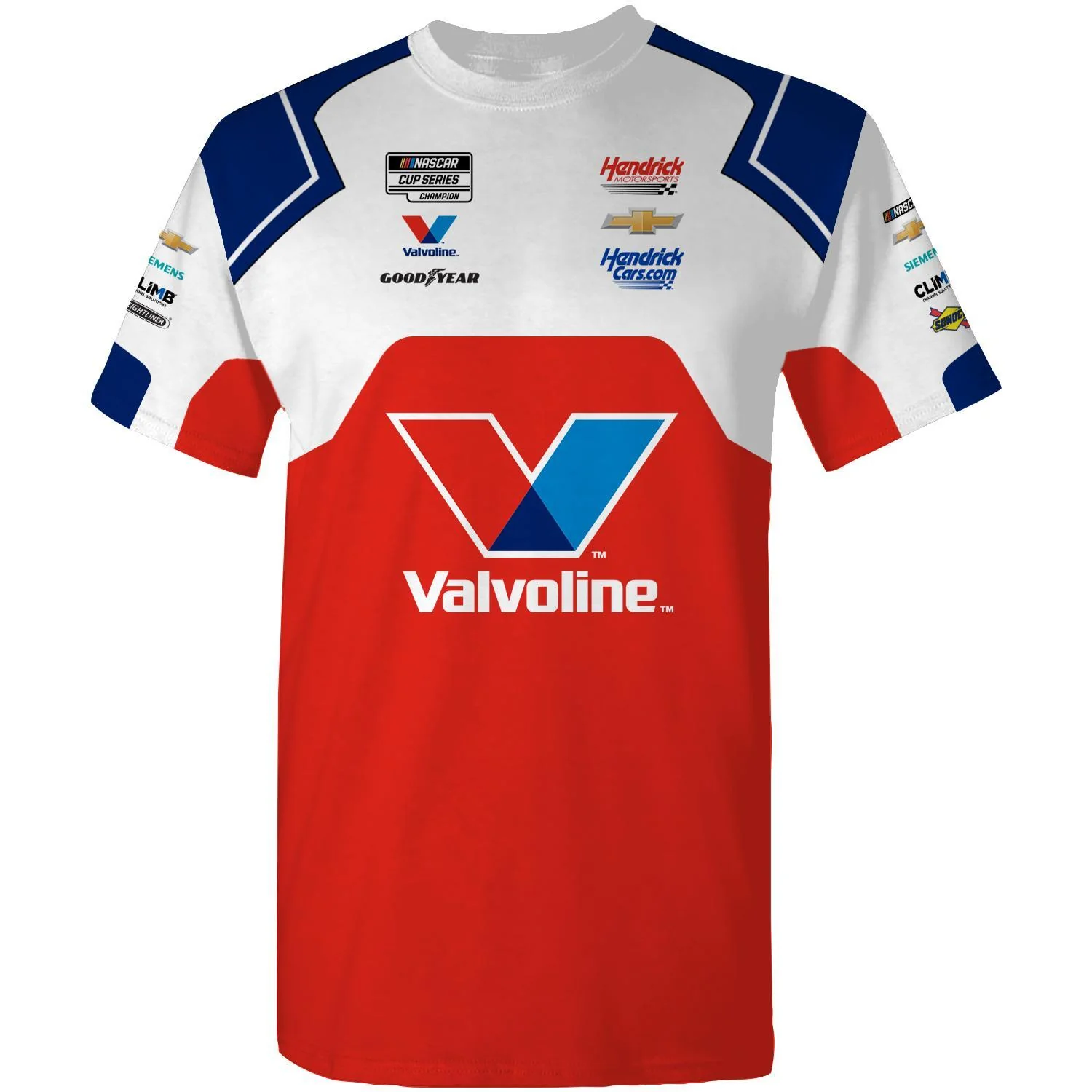 Kyle Larson #5 2025 Valvoline Youth Sublimated Uniform T-shirt - Image 2