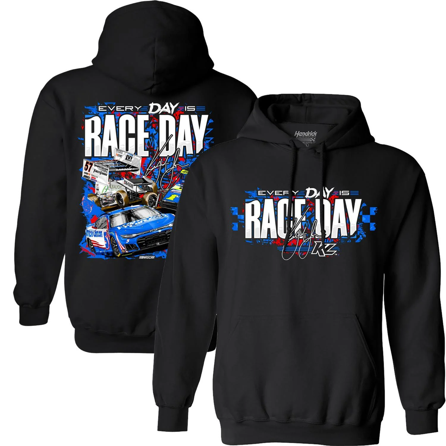 Kyle Larson #5 HendrickCars.com 2026 Every Day Is Race Day Black Hoodie