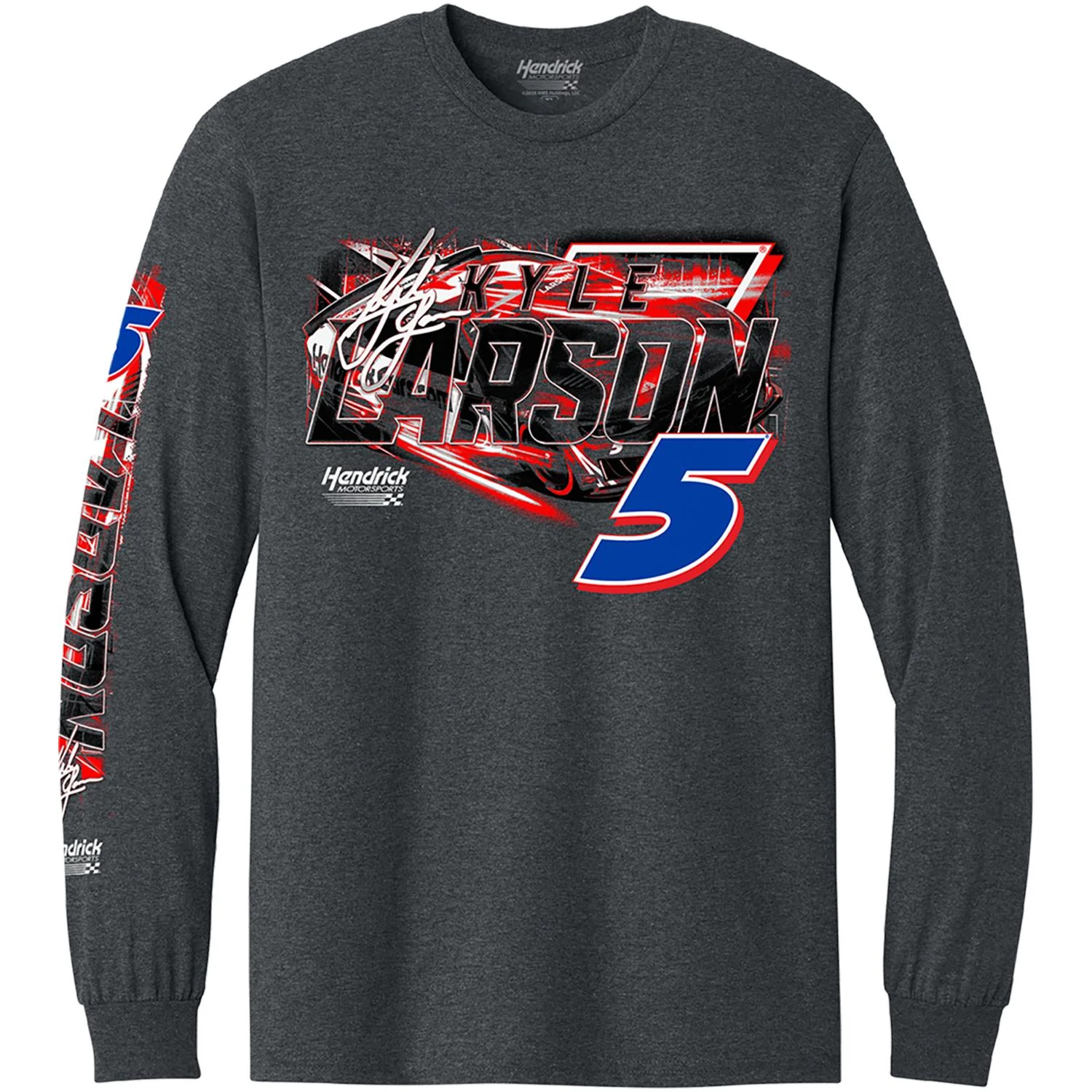 Kyle Larson #5 HendrickCars.com Longsleeve T-shirt - Image 2