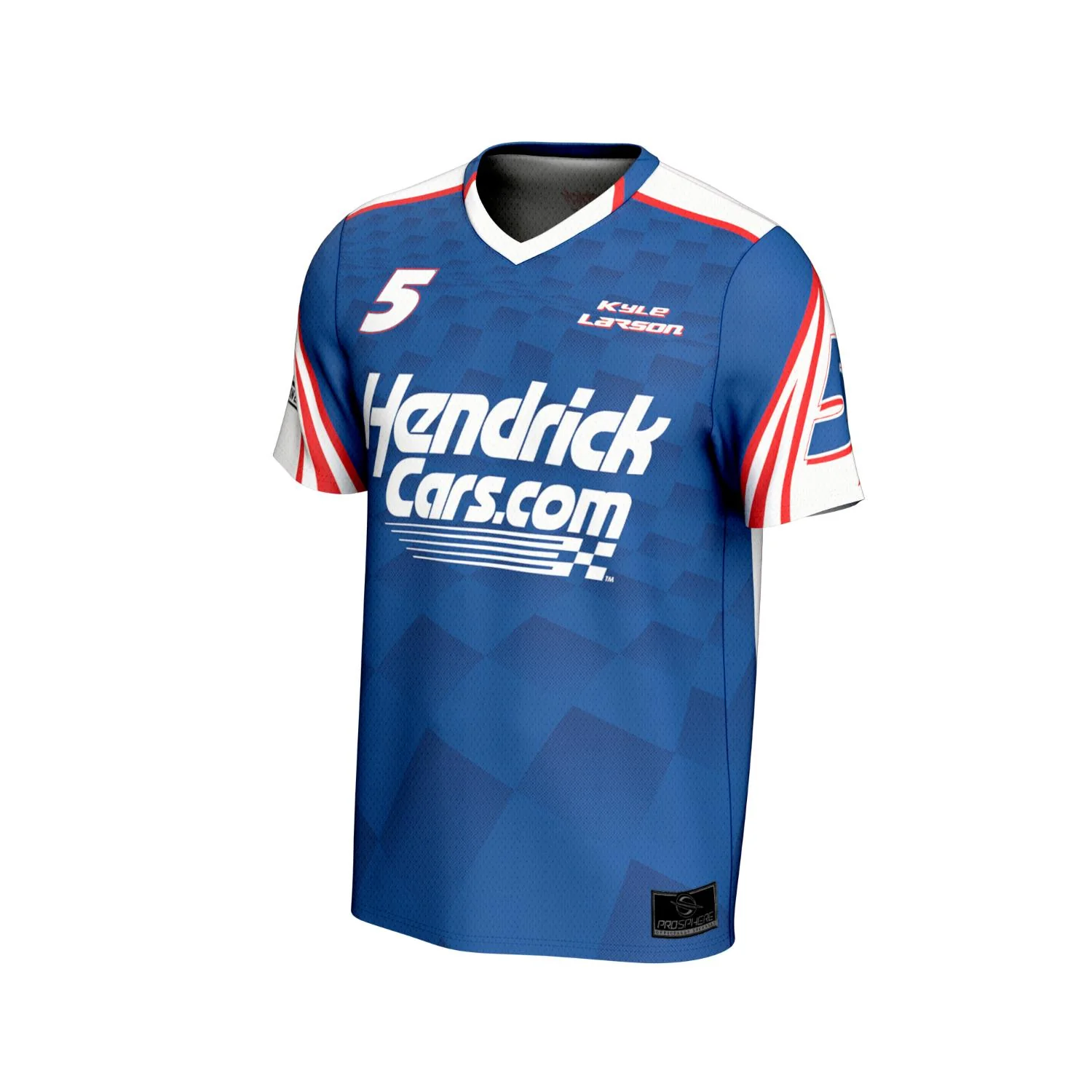 Kyle Larson #5 HendrickCars.com Sublimated V-Neck Jersey - Image 2
