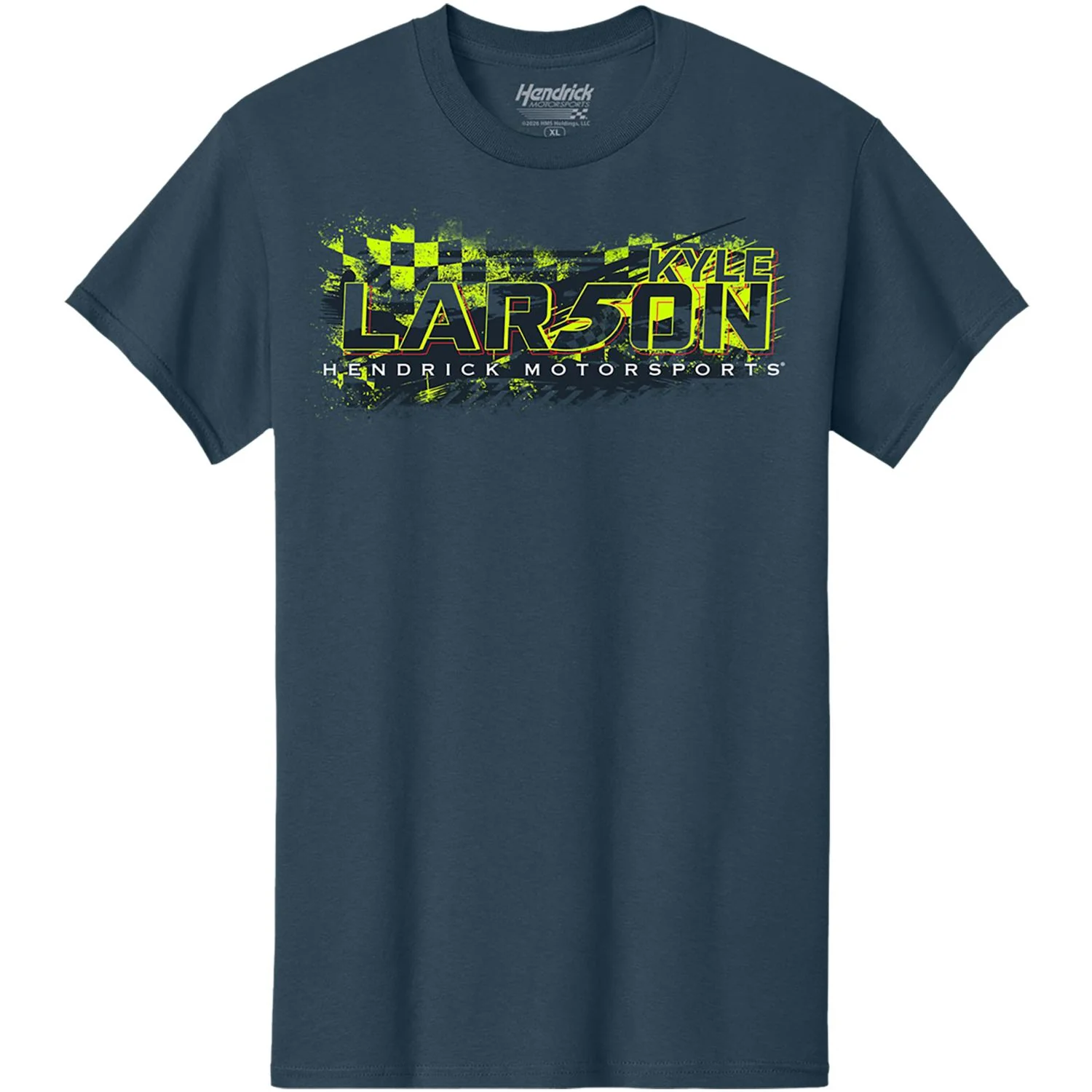 Kyle Larson #5 HendrickCars.com / Valvoline Blue T-shirt - Image 2