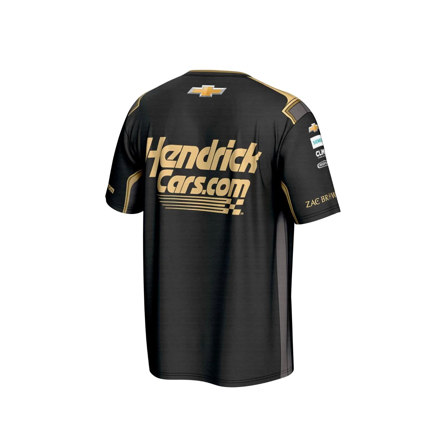 Kyle Larson #5 HendrickCars.com / Zac Brown Band Sublimated Black T-shirt - Image 2