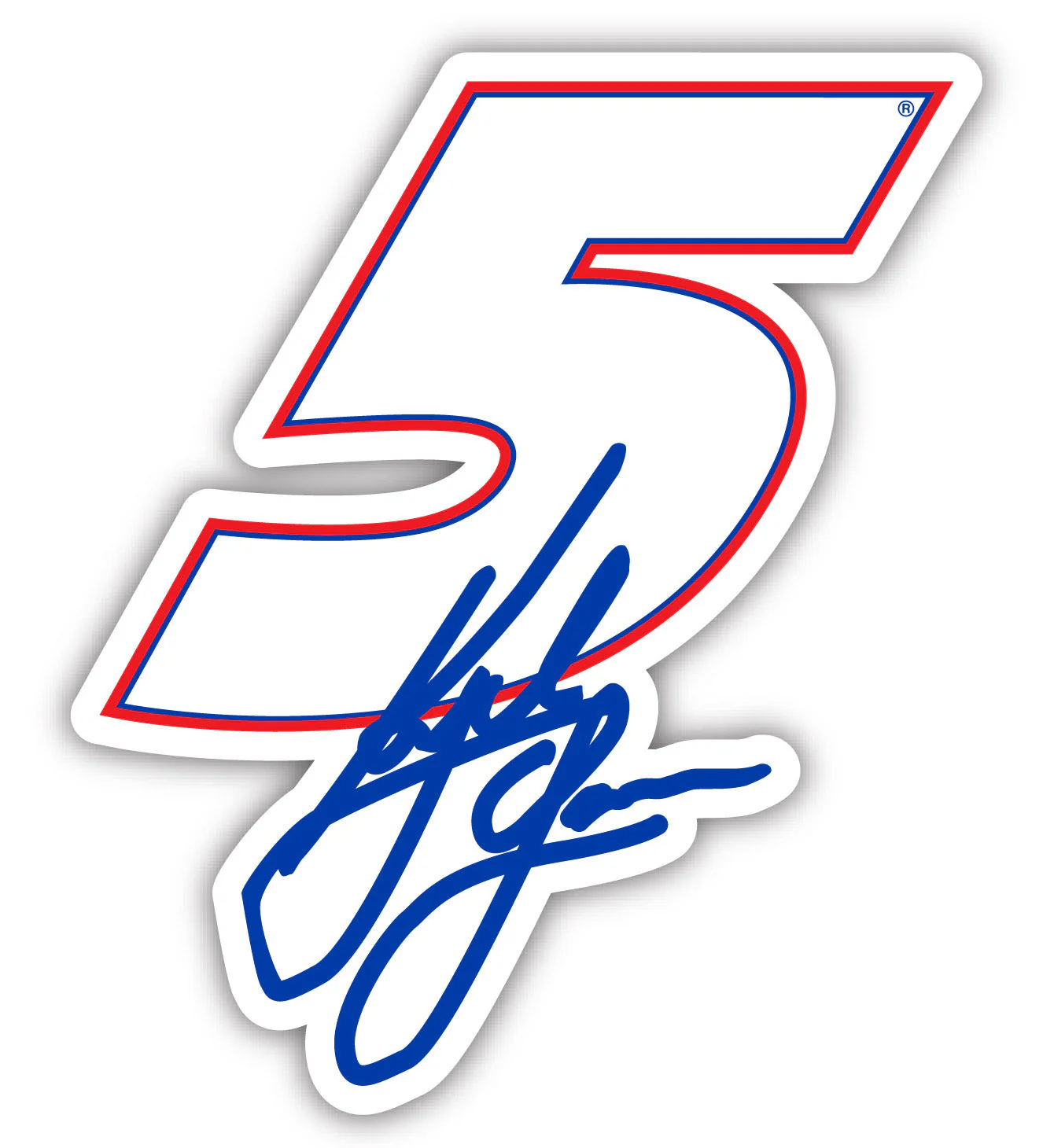 Kyle Larson #5 NASCAR Laser Cut Decal 4 inches