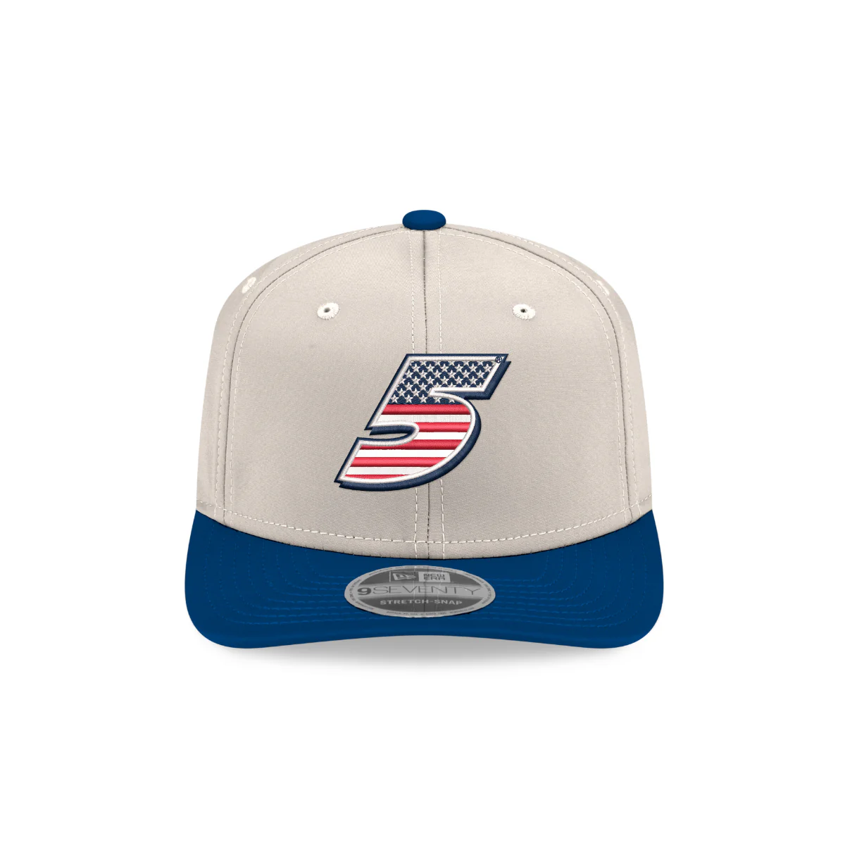 Kyle Larson #5 New Era Stars and Stripes 9SEVENTY SS Cap - Image 3