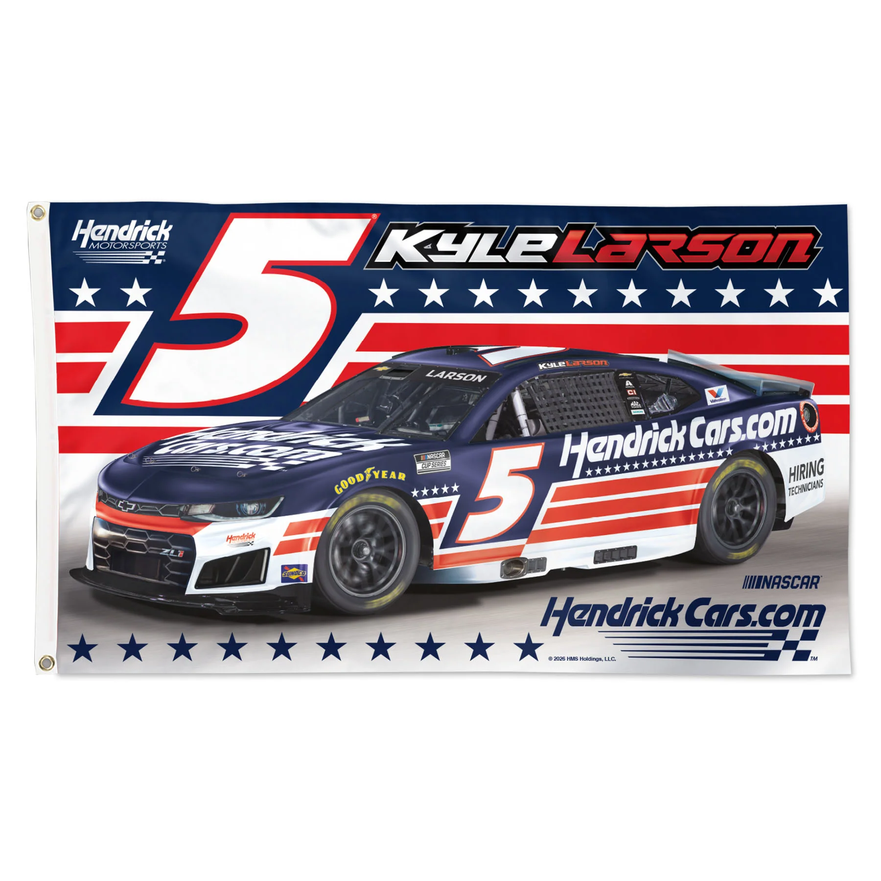 Kyle Larson #5 Patriotic 3' x 5' Flag