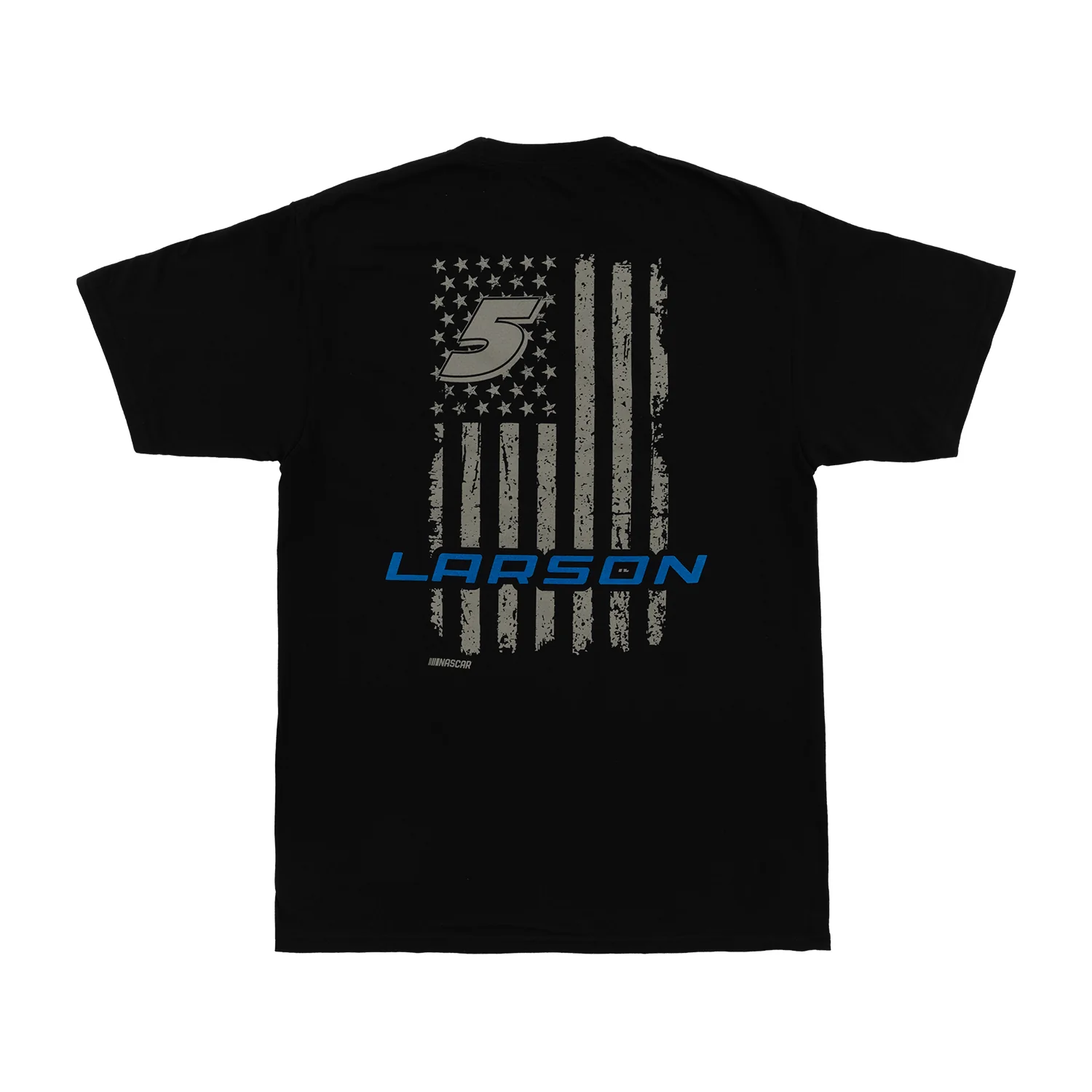 Kyle Larson #5 Patriotic Flag T-shirt - Image 3