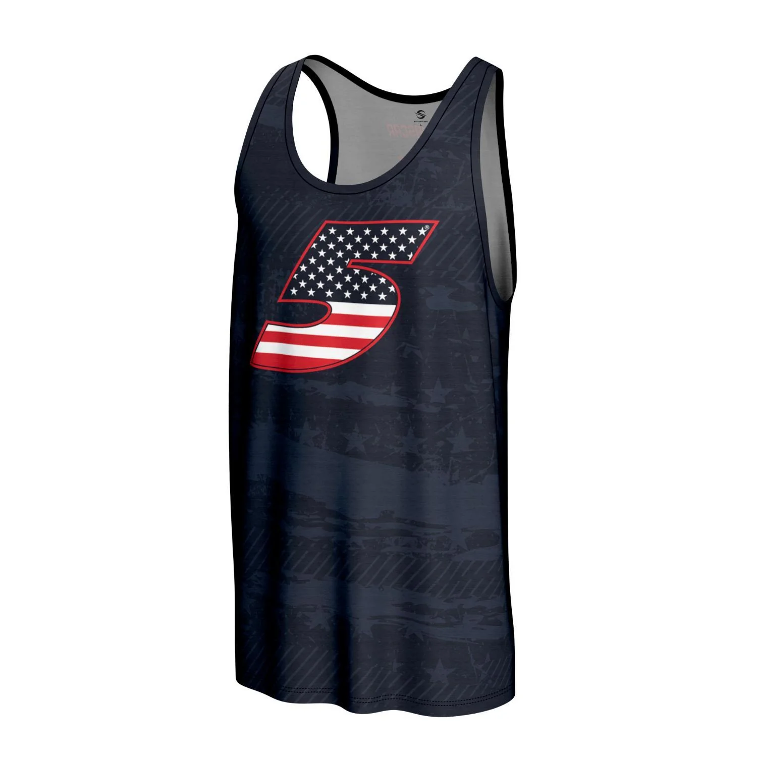 Kyle Larson #5 Patriotic Sublimated Tank - Image 2