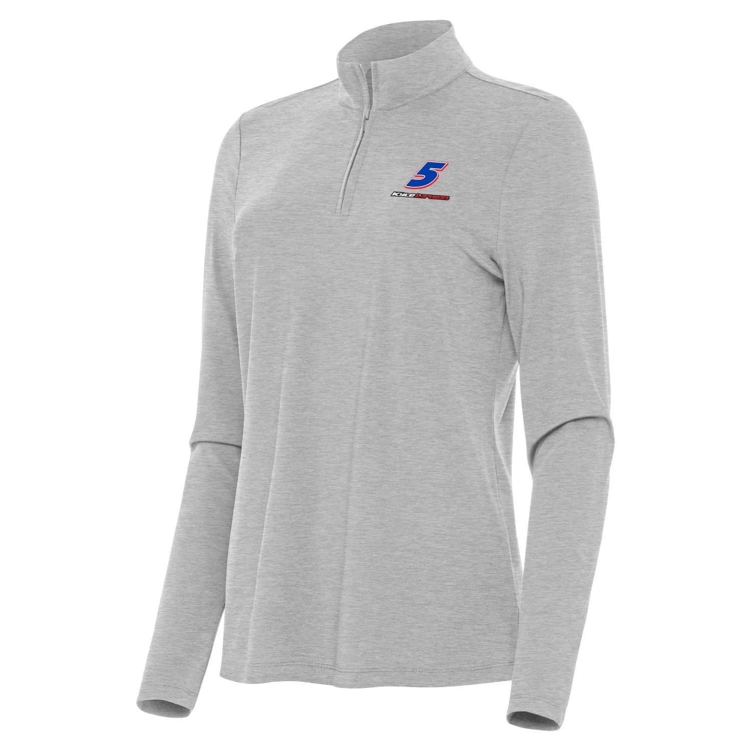 Kyle Larson #5 Women's Bright 1/4 Zip Pullover - Grey Heather