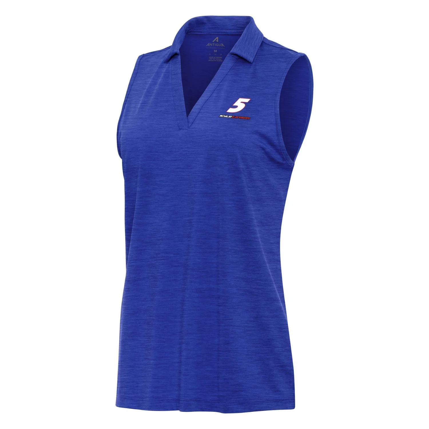 Kyle Larson #5 Women's Layout Sleeveless Polo - Dark Royal Heather