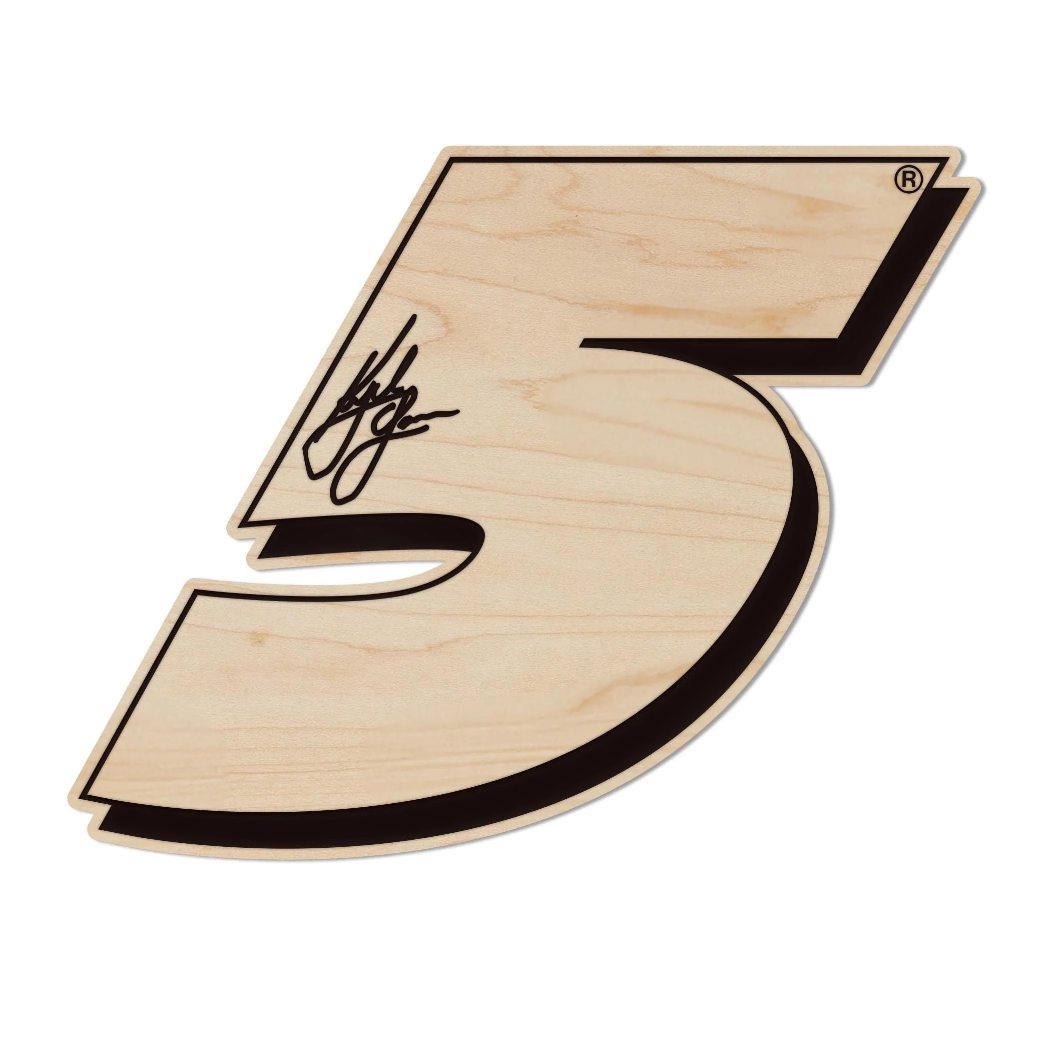 Kyle Larson #5 Wooden Magnet - Image 2