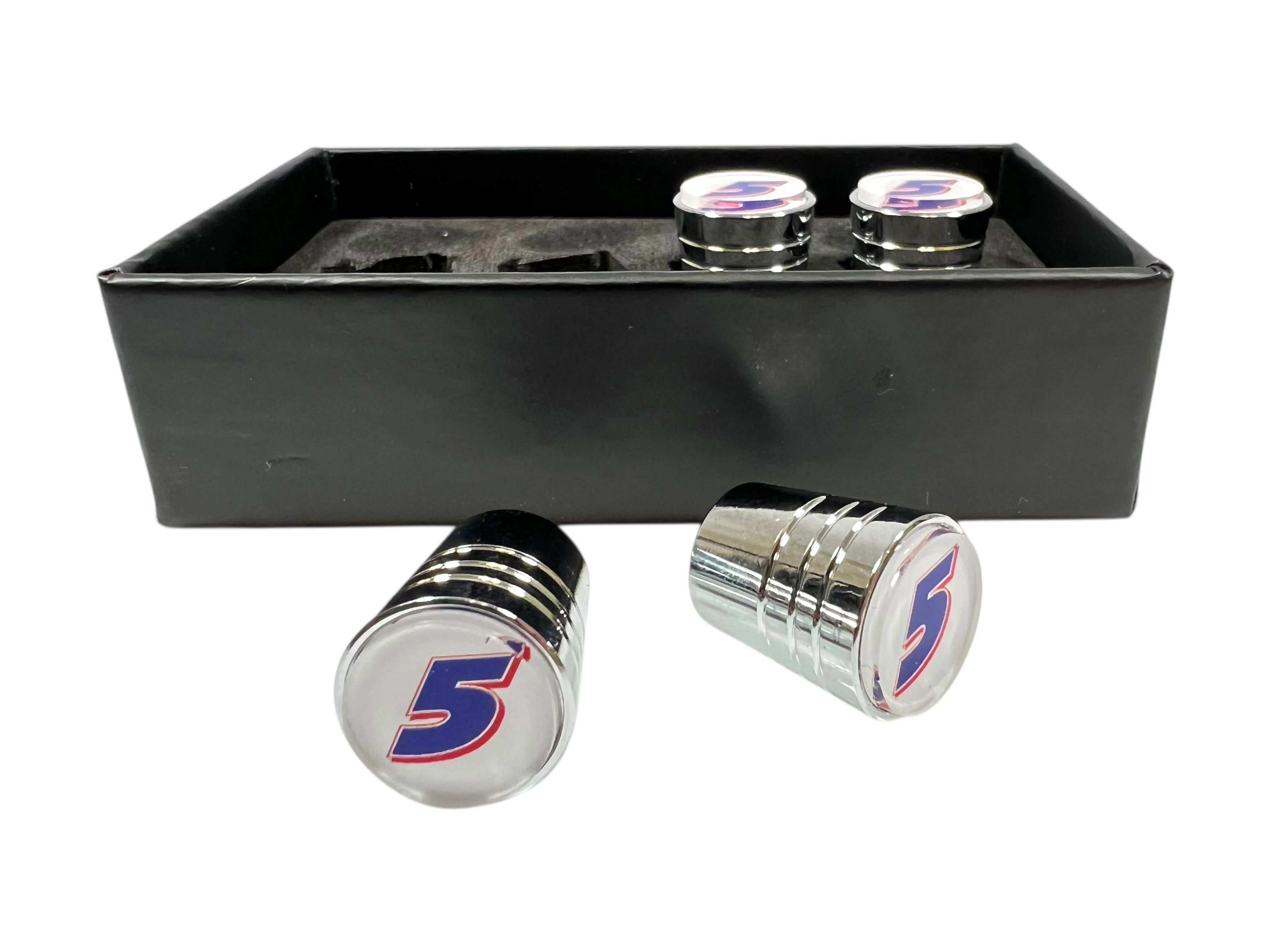 Kyle Larson #5 HendrickCars.com Chrome Tapered Valve Stem Caps