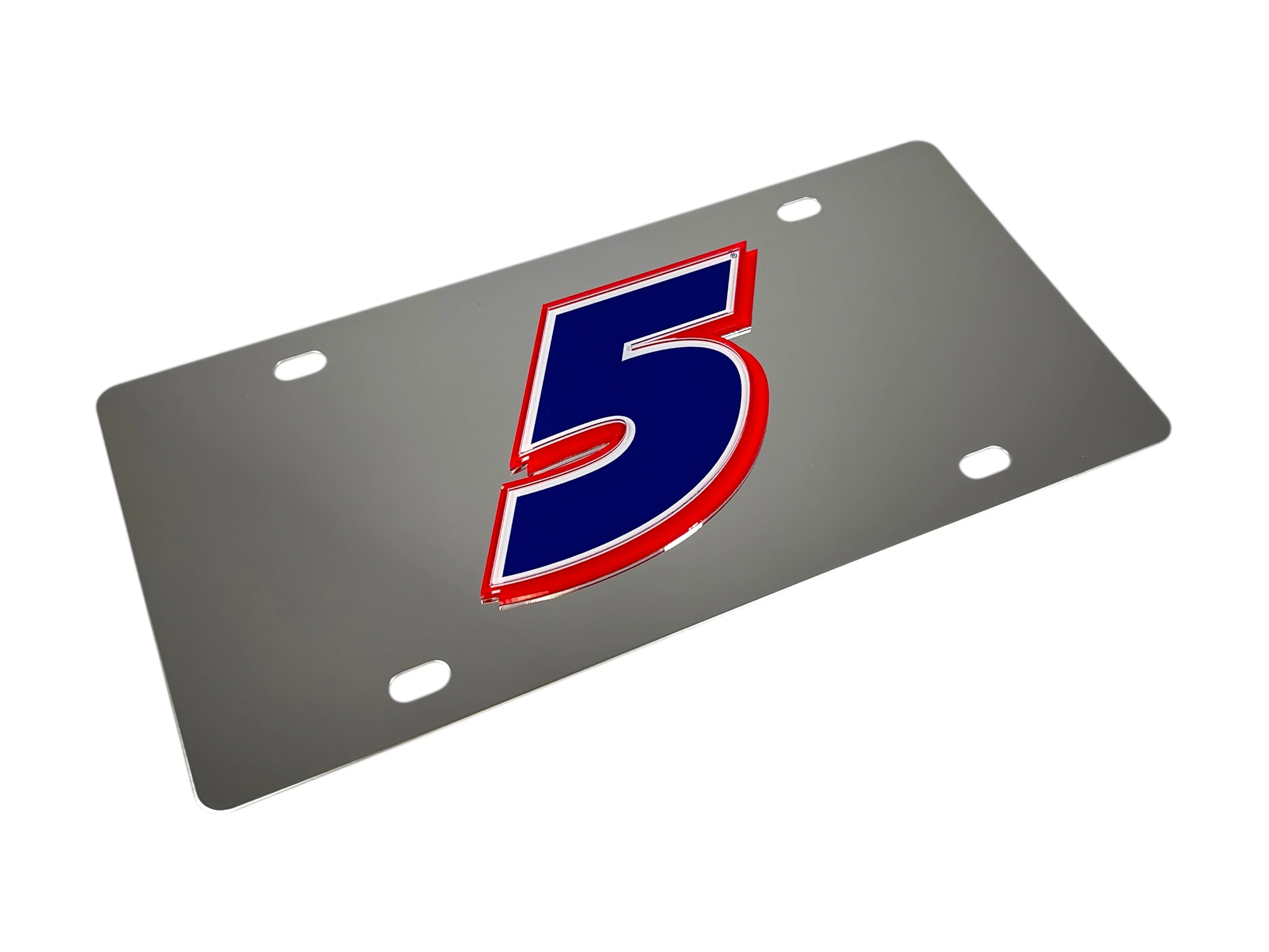 Kyle Larson #5 HendrickCars.com Stainless Steel License Plate