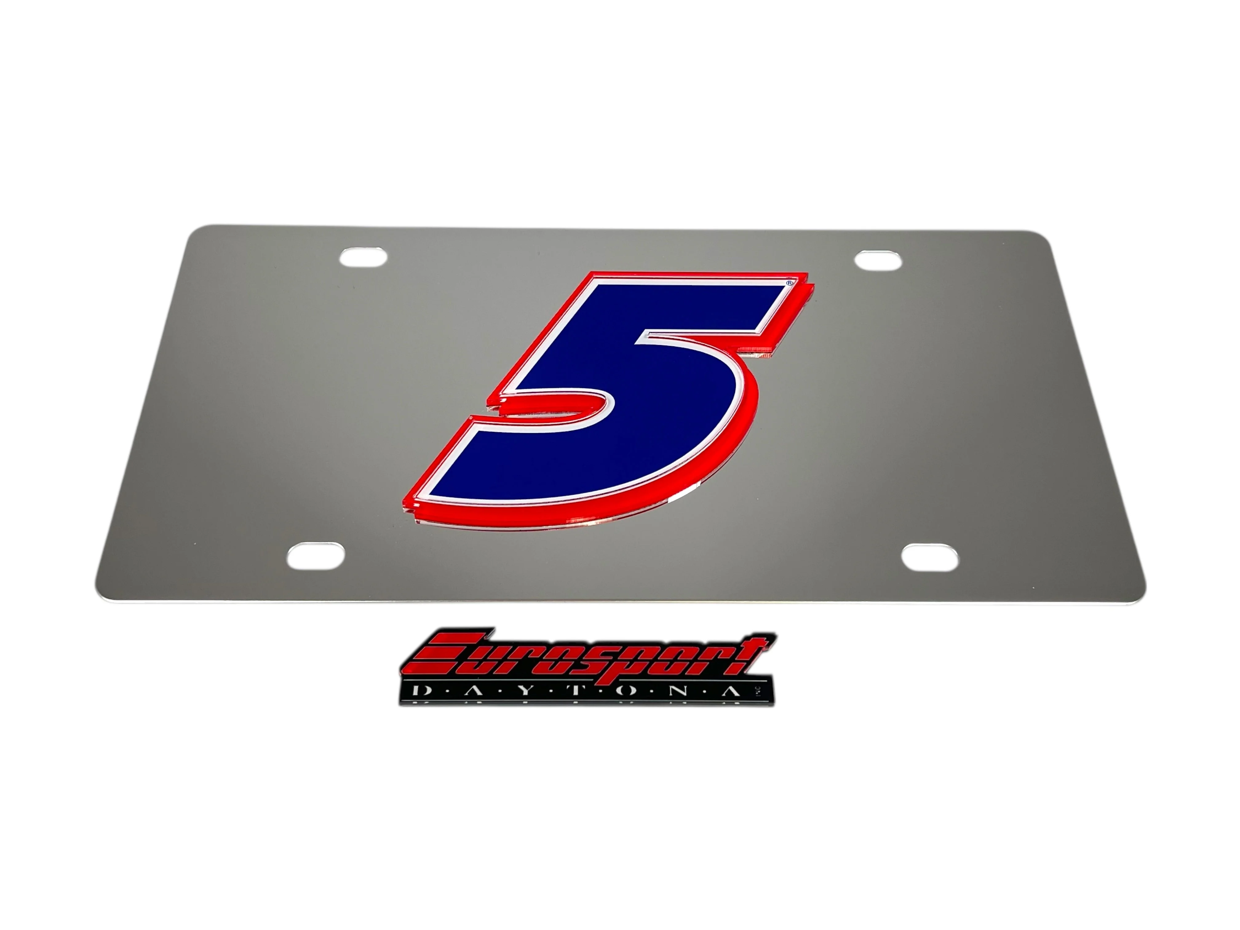 Kyle Larson #5 HendrickCars.com Stainless Steel License Plate - Image 4