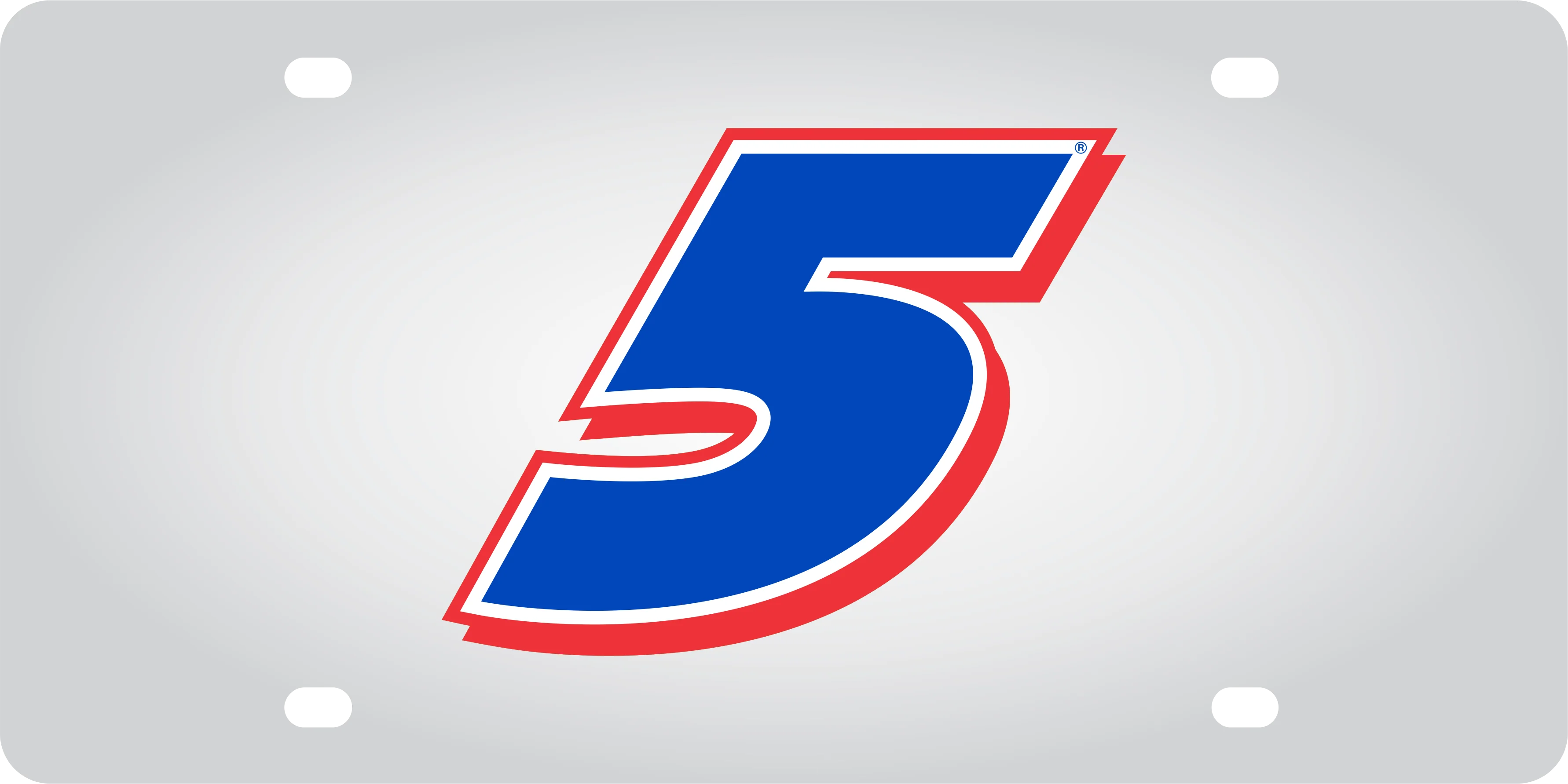 Kyle Larson #5 HendrickCars.com Stainless Steel License Plate - Image 5