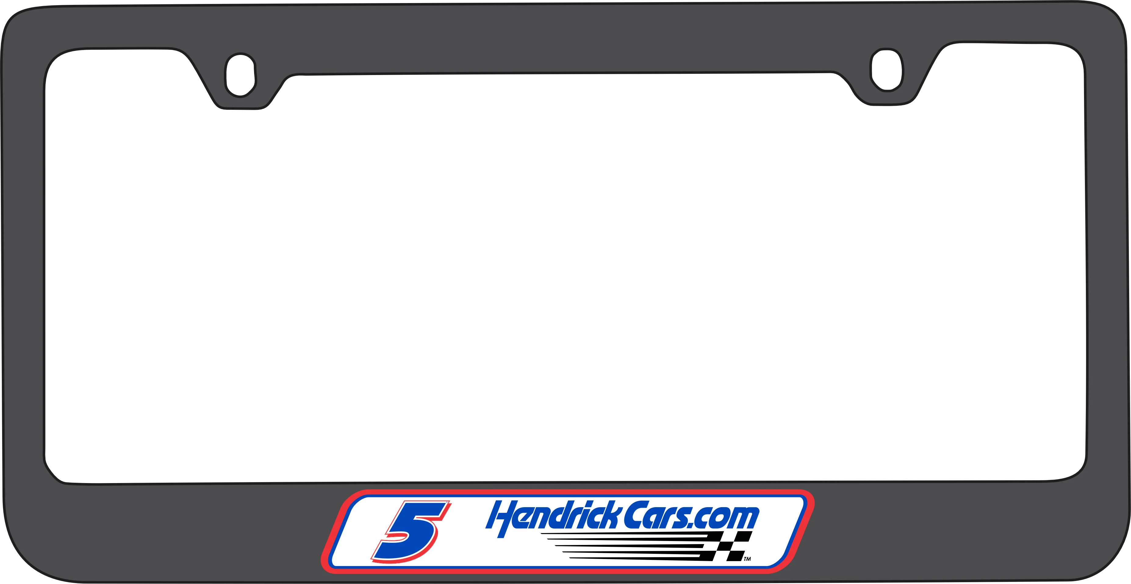 Kyle Larson #5 HendrickCars.com Black License Plate Frame - Image 5