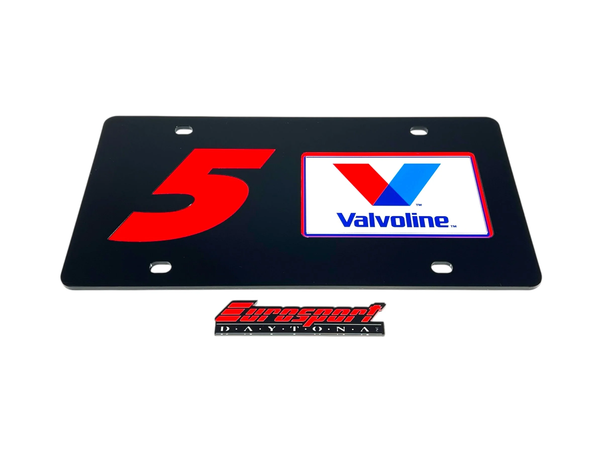 Kyle Larson #5 Valvoline Acrylic License Plate - Image 4