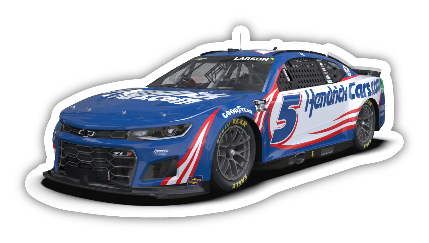 Kyle Larson #5 4-Inch Vinyl Decal Sticker Car Design