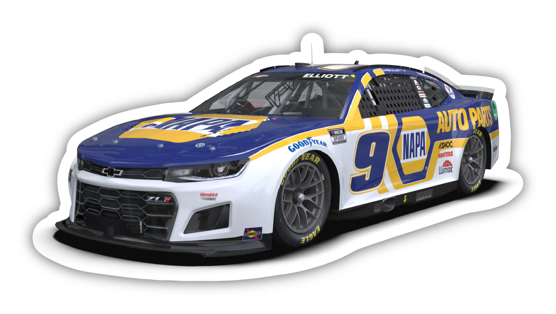 Chase Elliott #9 4-Inch Vinyl Decal Sticker Car Design