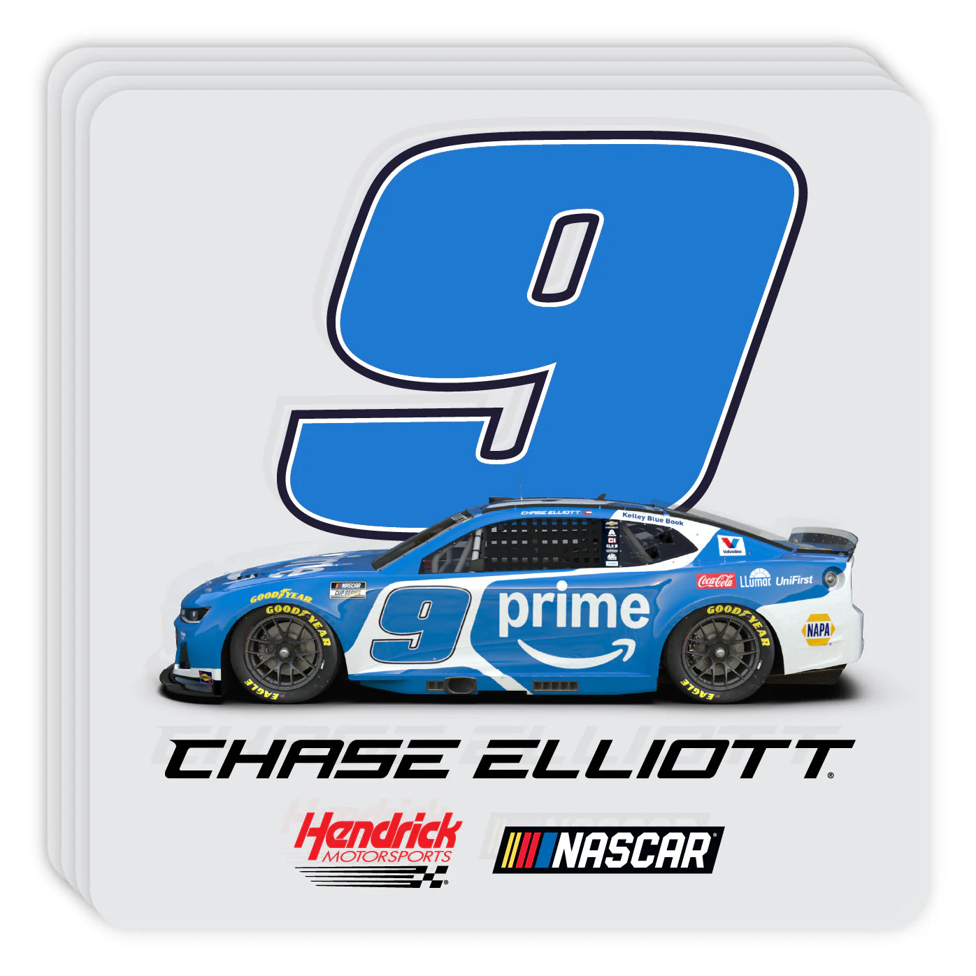 Chase Elliott #9 Officially Licensed Acrylic Coasters - Set of 4