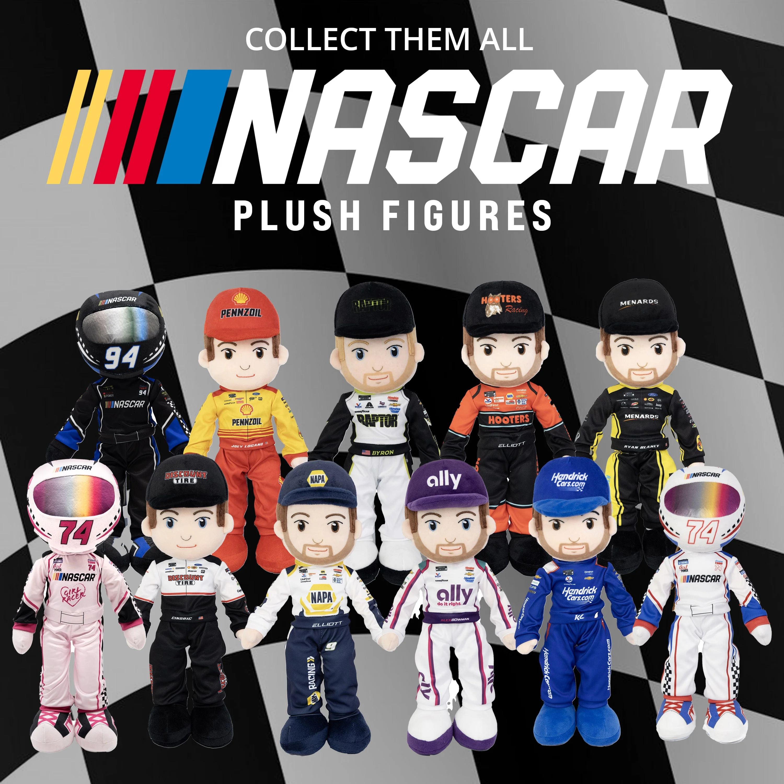 Alex Bowman #48 - 14" Plush Figure - Image 10